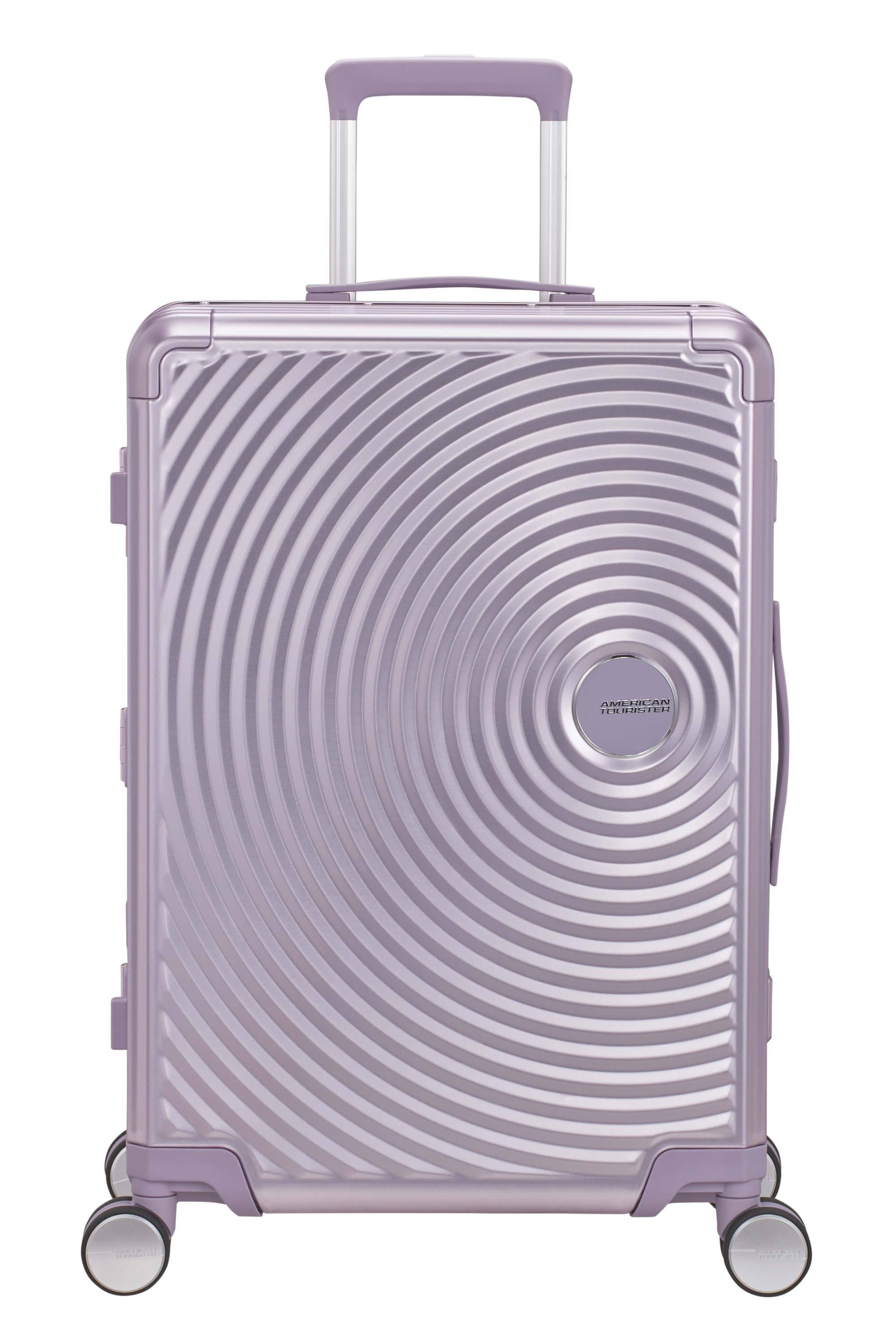 Soundbox alu valise 4 roues taille m AMERICAN TOURISTER Violet