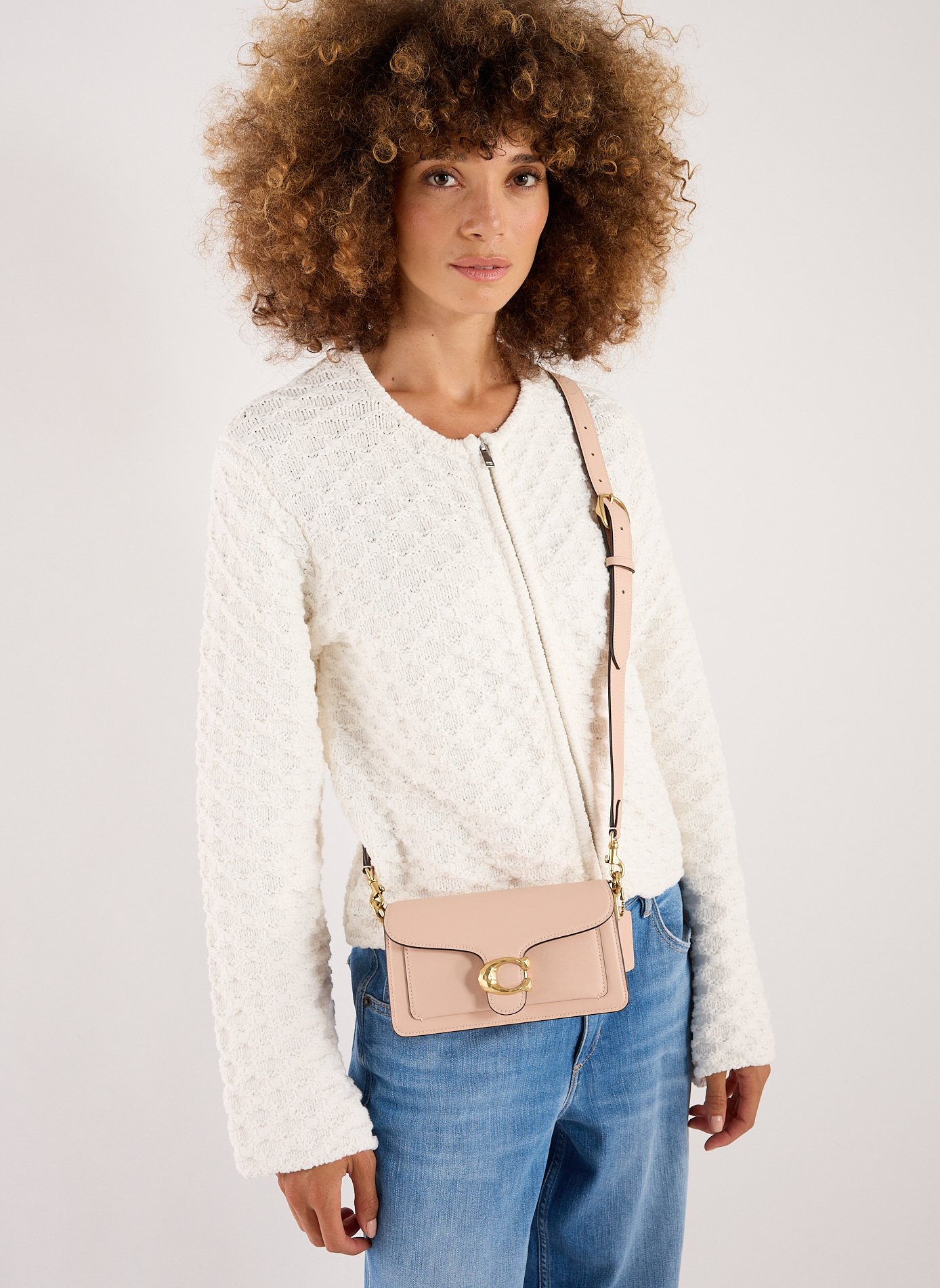 Sac Tabby 20 en cuir  COACH Beige