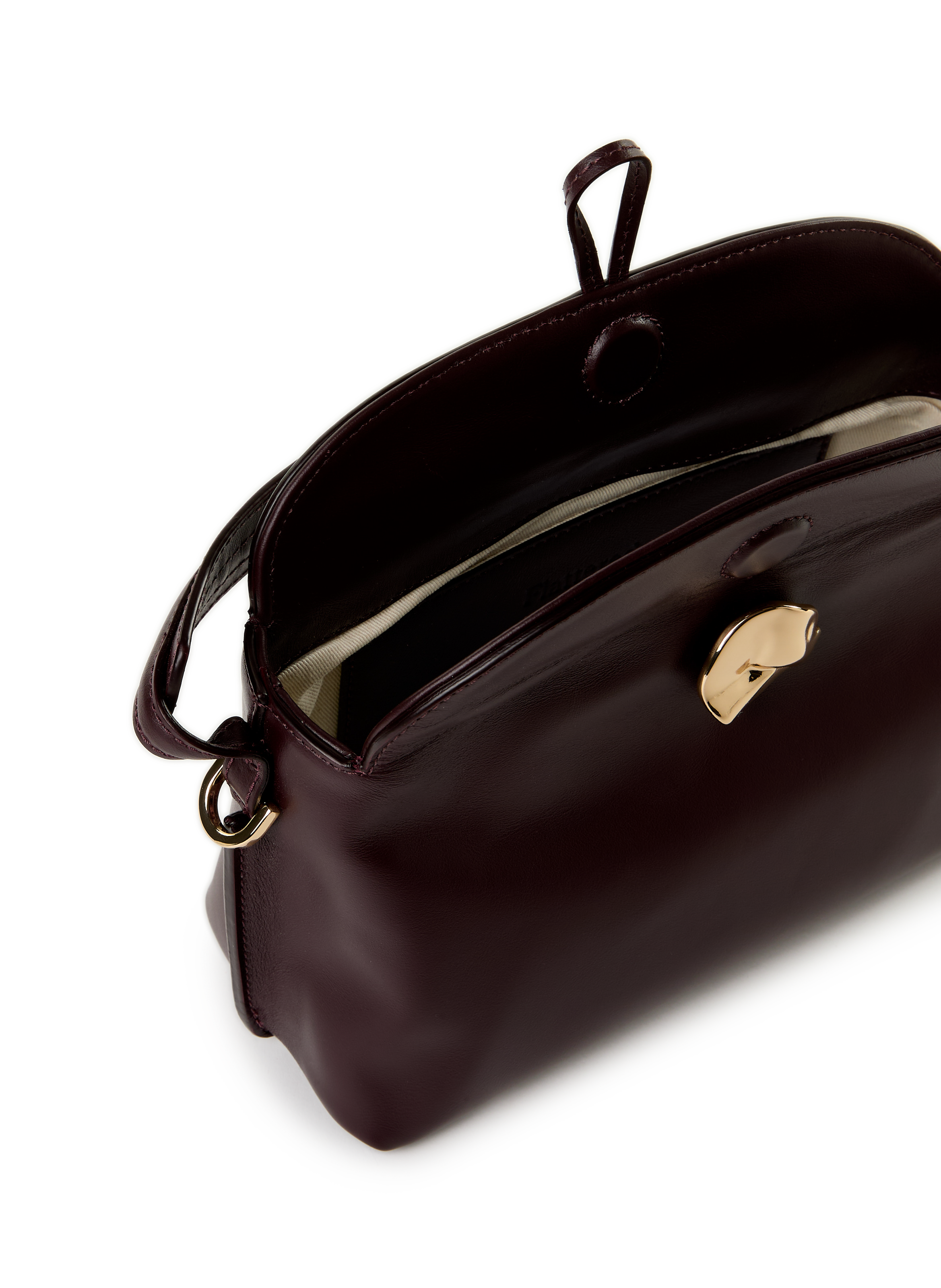 Hanna Mini leather handbag FLATTERED Red