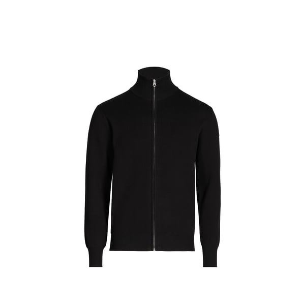 Gilet droit en maille de coton