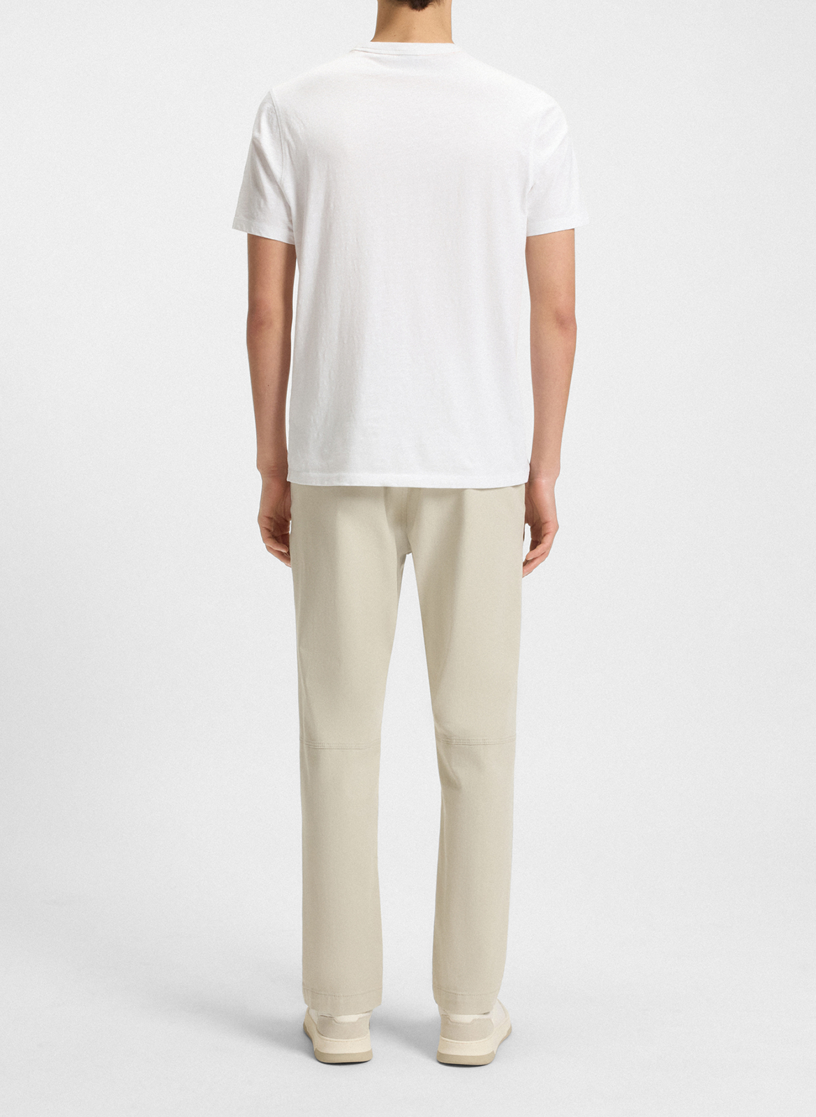 Tee-shirt col rond en coton BOSS Blanc
