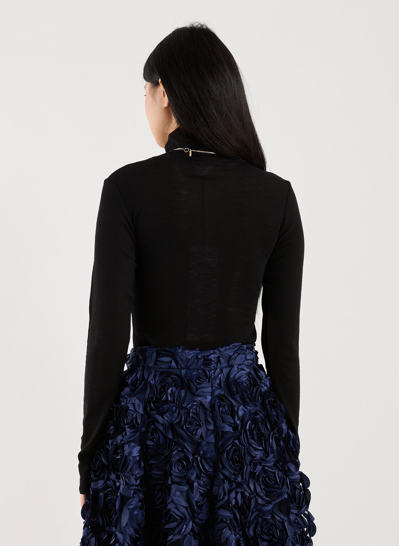 Pull col cheminé Ucli en laine SAISON 1865 Noir