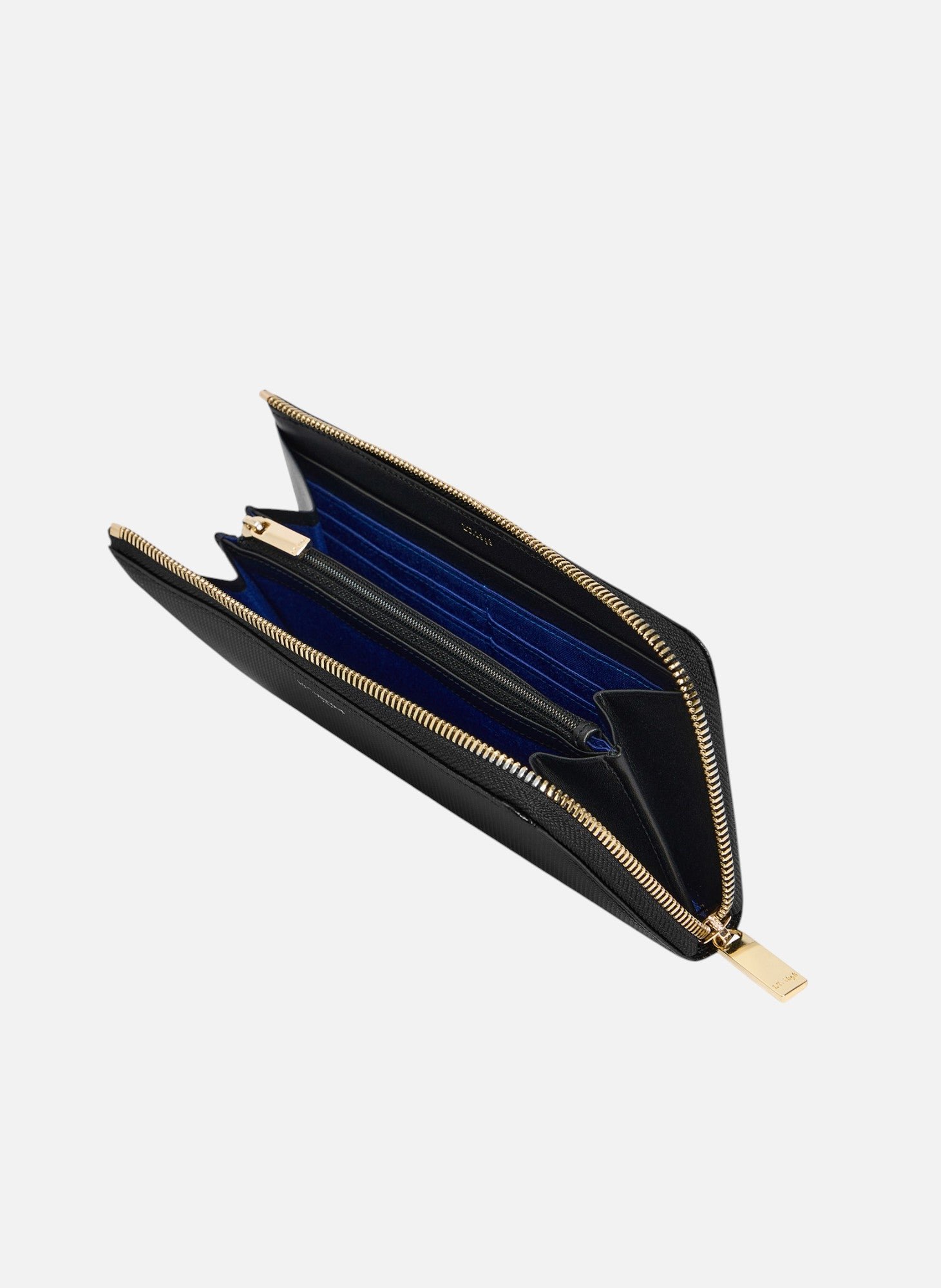 Compagnon zippé emilie en cuir signature t LE TANNEUR Noir