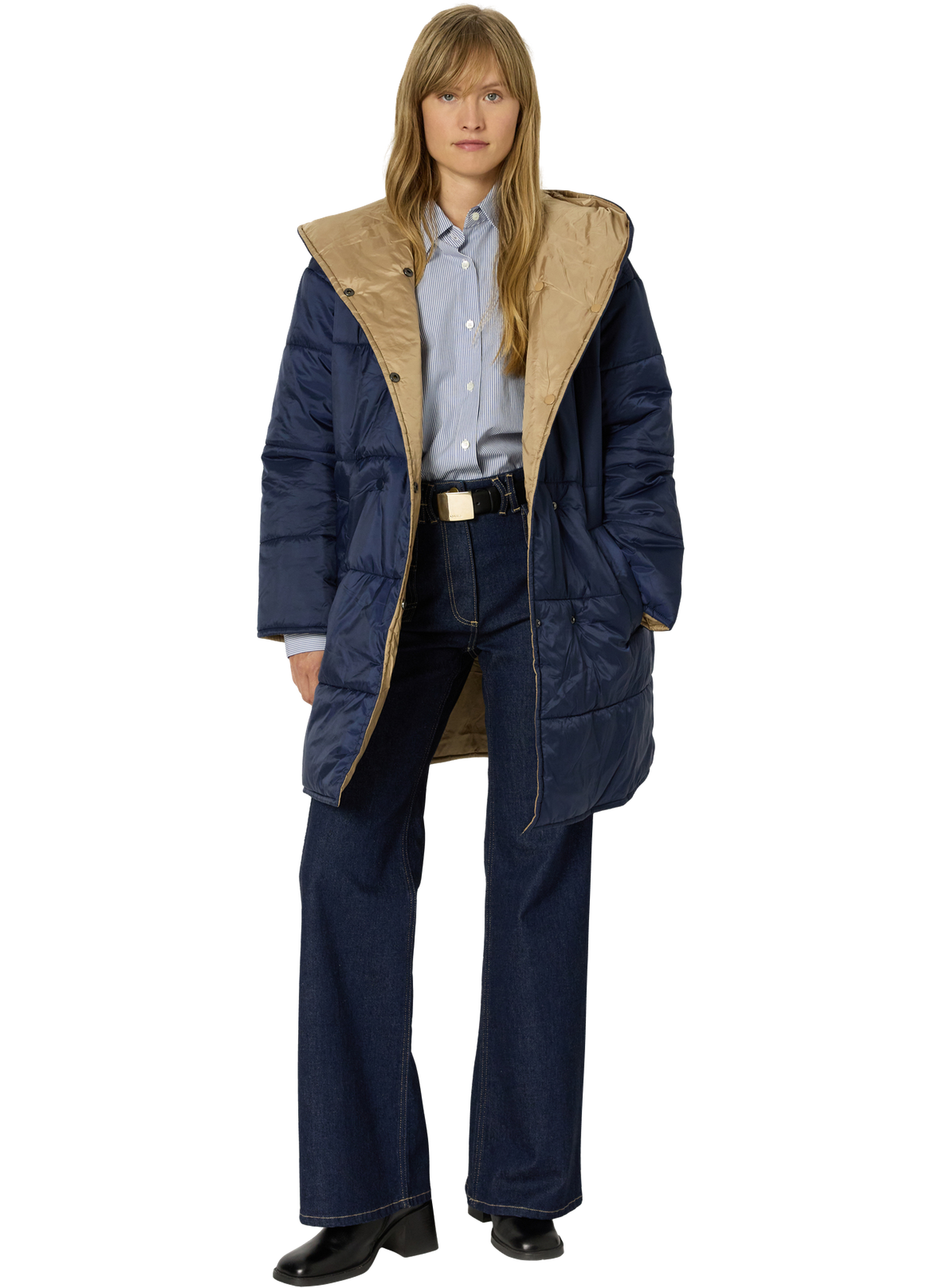 Doudoune à capuche réversible - mathilde GERARD DAREL Bleu