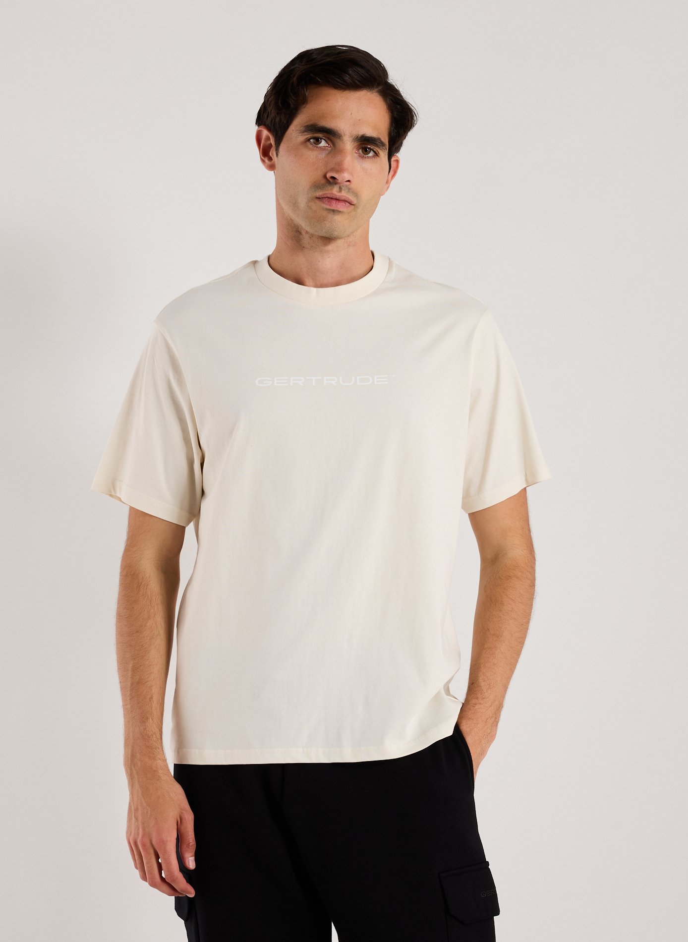 GERTRUDE ET GASTON T-shirt col rond en coton Blanc