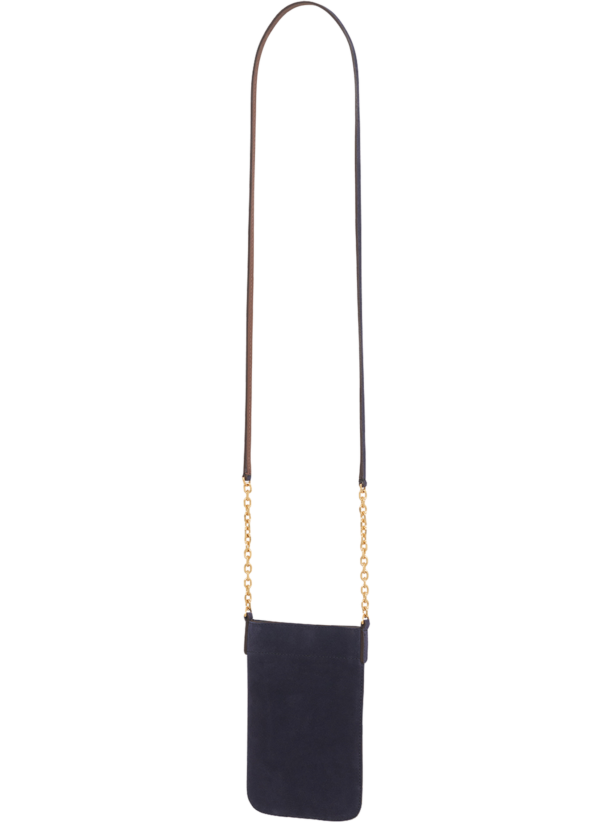 Porte téléphone en cuir velours - le charlotte phone GERARD DAREL Bleu