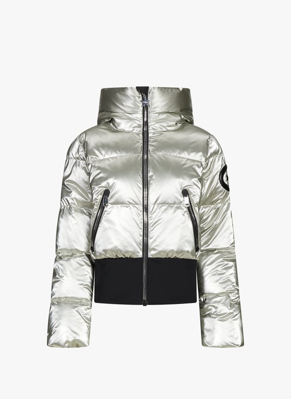 Quilted hooded jacket | Black by GOLDBERGH Quilted hooded jacket Black