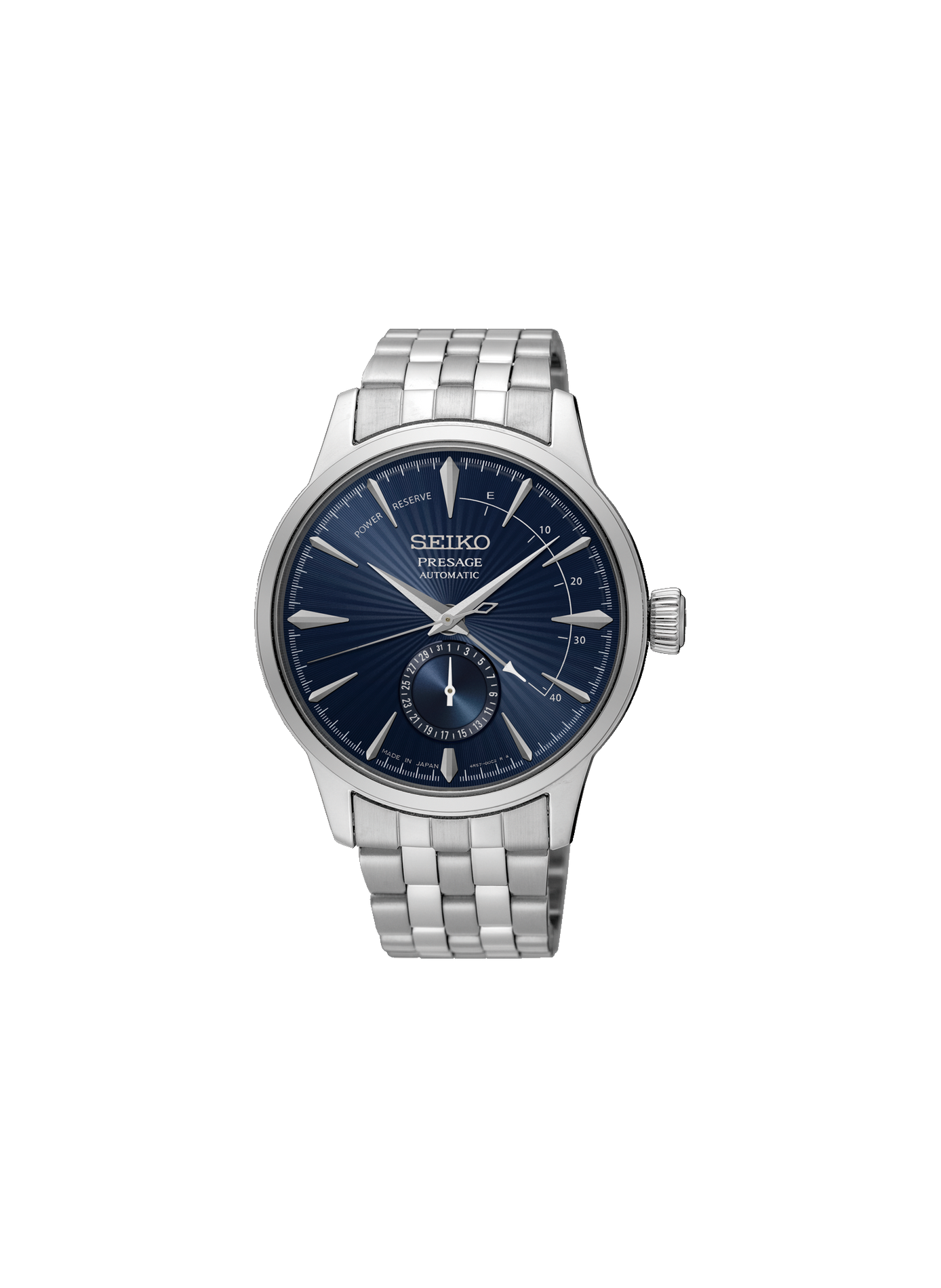 Montre en acier inoxydable SEIKO Bleu