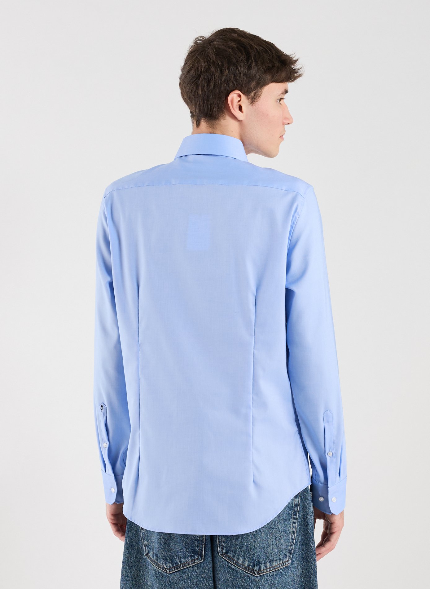 Chemise col classique en coton SEIDENSTICKER Bleu
