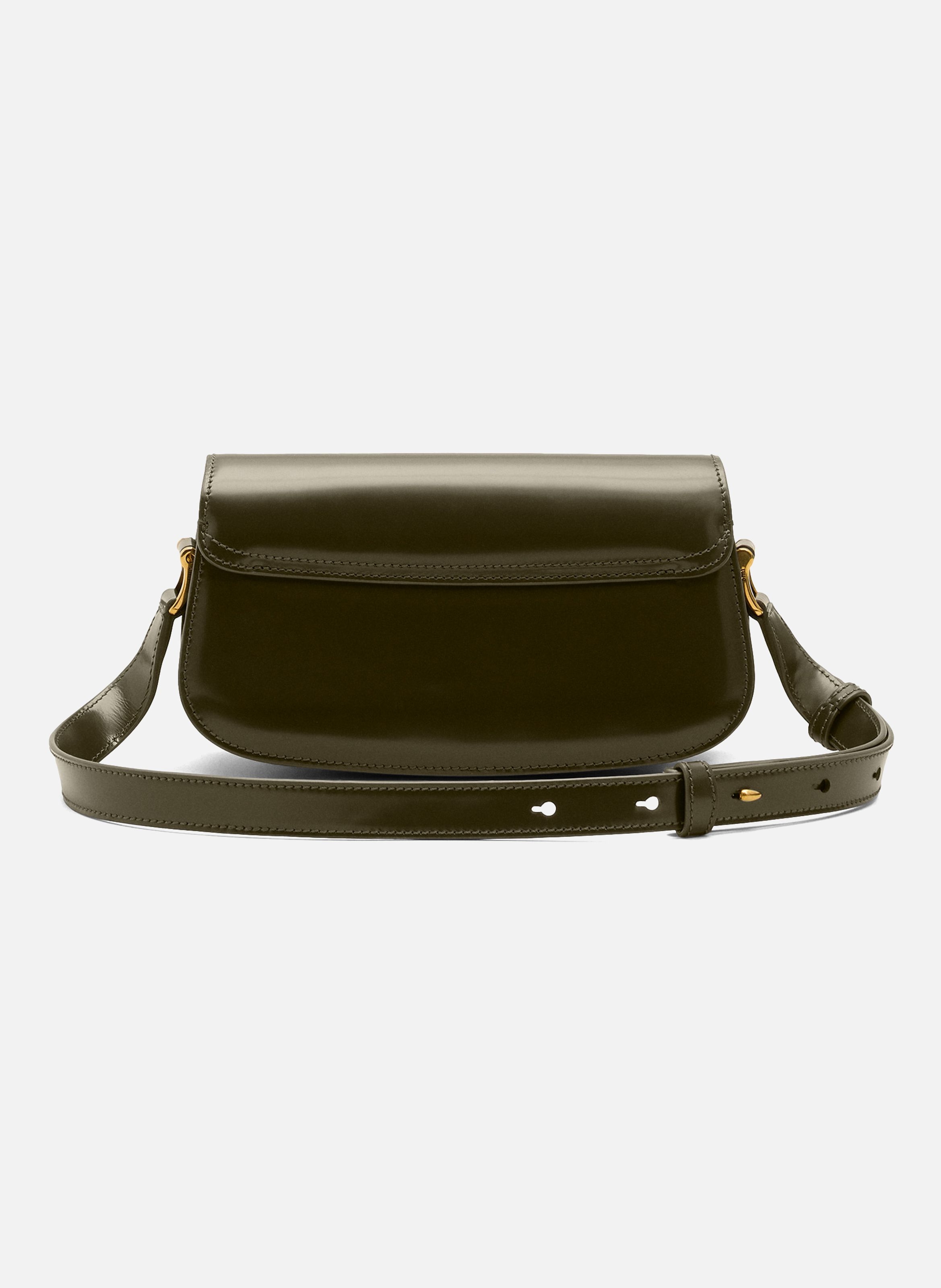 Sac porte epaule paris paris unisexe en cuir de veau AMI PARIS Vert