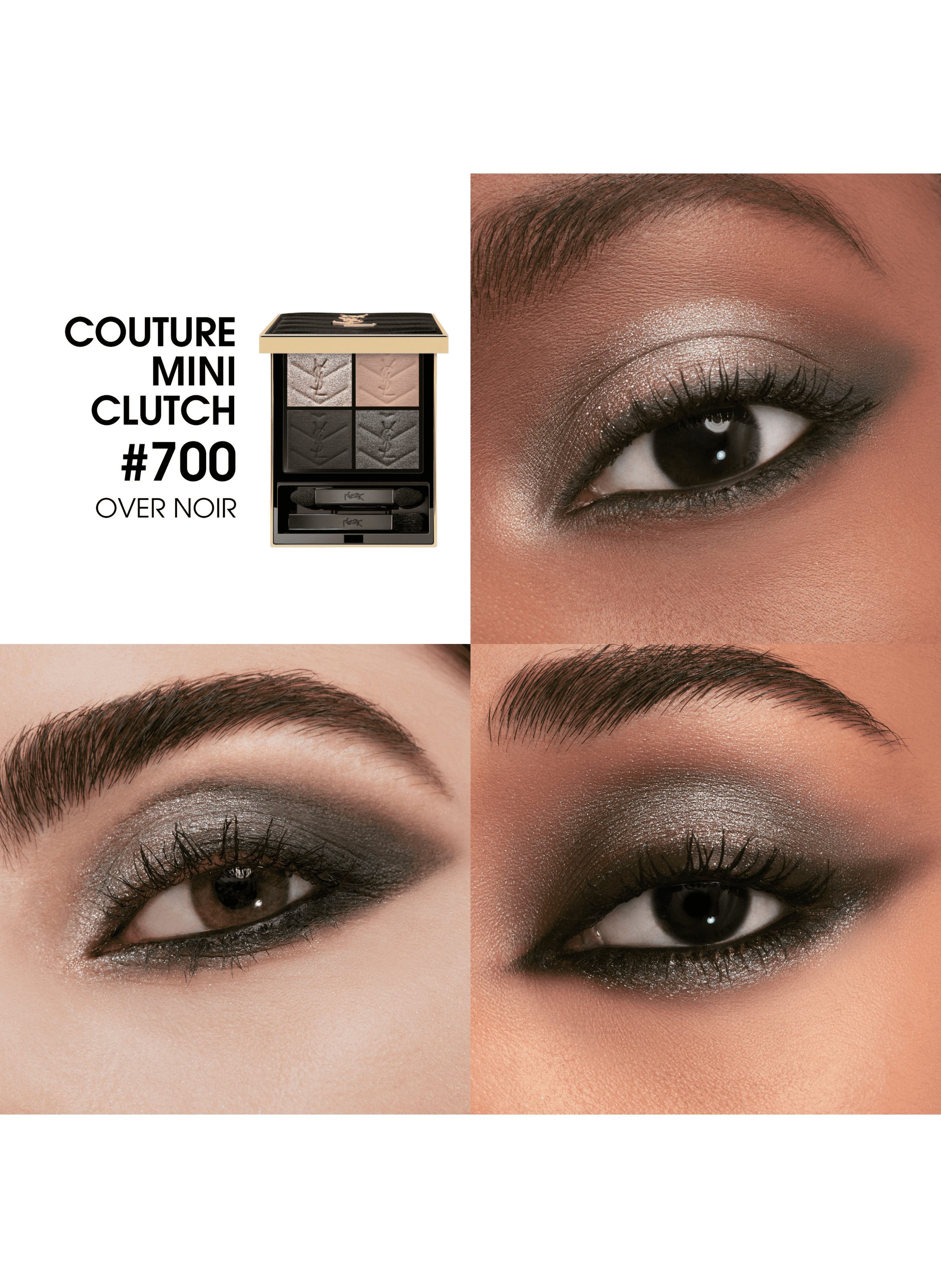 Mini Clutch Eyeshadow Palette - Intense Pigments - Long-lasting YVES SAINT LAURENT 700 over noir