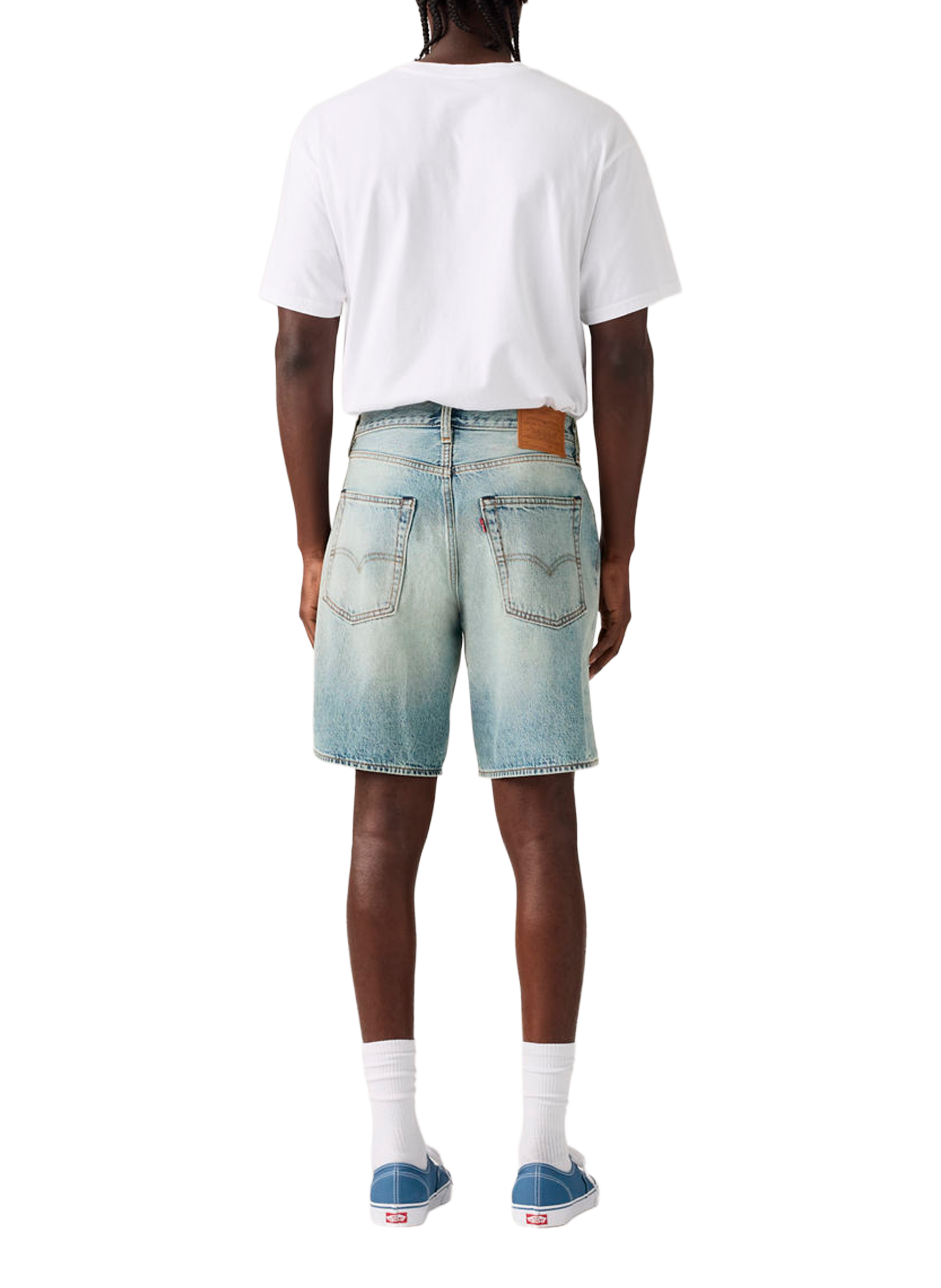 Bermuda délavé en coton mélangé LEVI'S Bleu