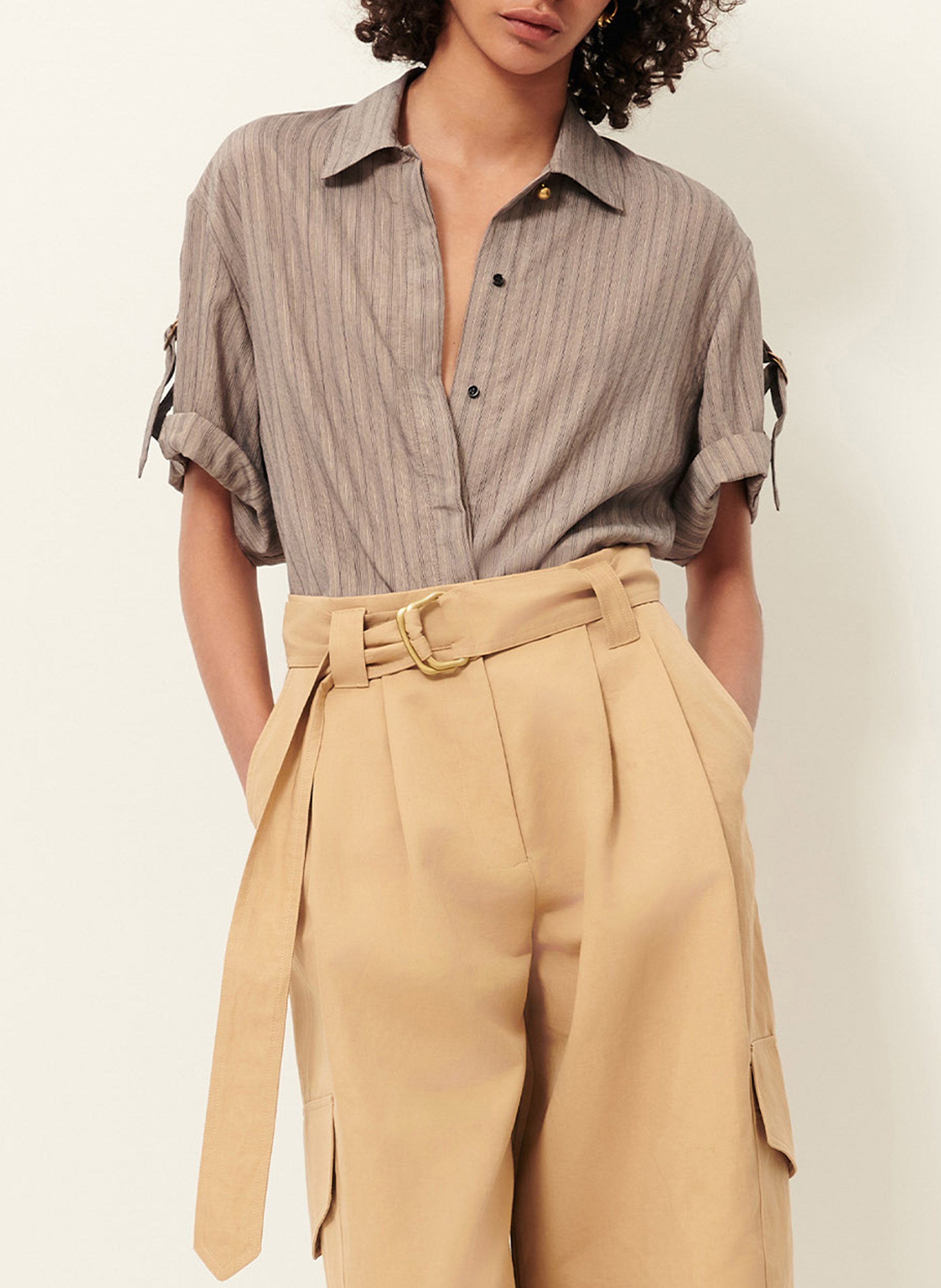 Chemise col classique safara SESSUN Beige