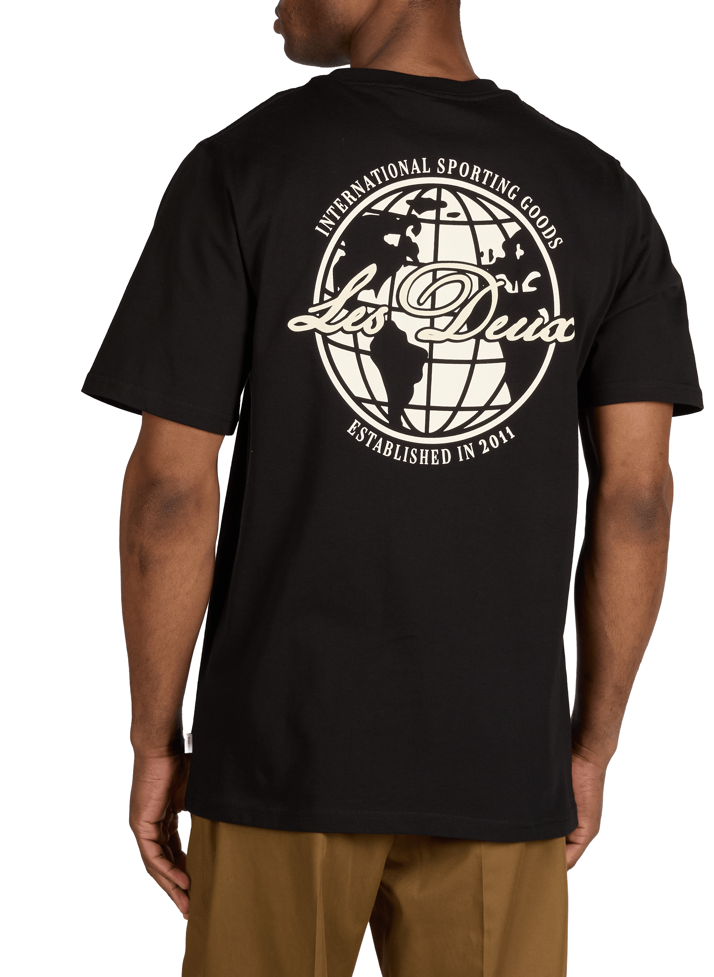 T-shirt imprimé en coton LES DEUX Noir