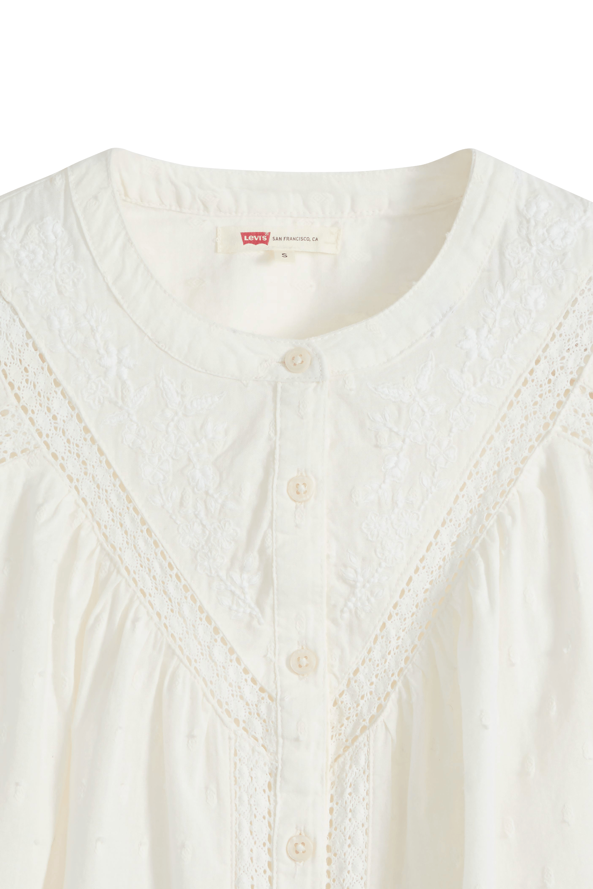 Blouse manches longues Cleo en coton LEVI'S Blanc