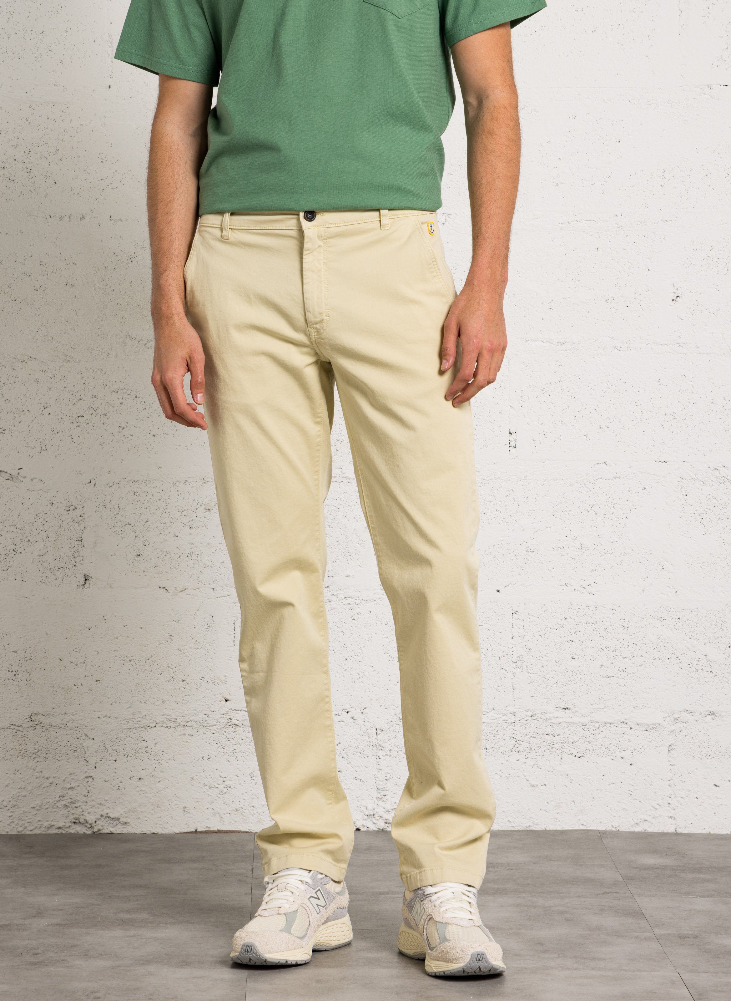 Pantalon chino uni en coton mélangé heritage ARMOR-LUX Beige