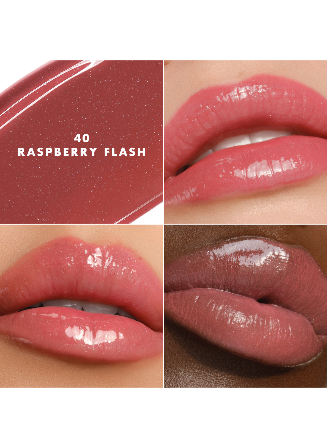 Prisma Glass Lip Balm intense color and shine ARMANI Raspeberry flash