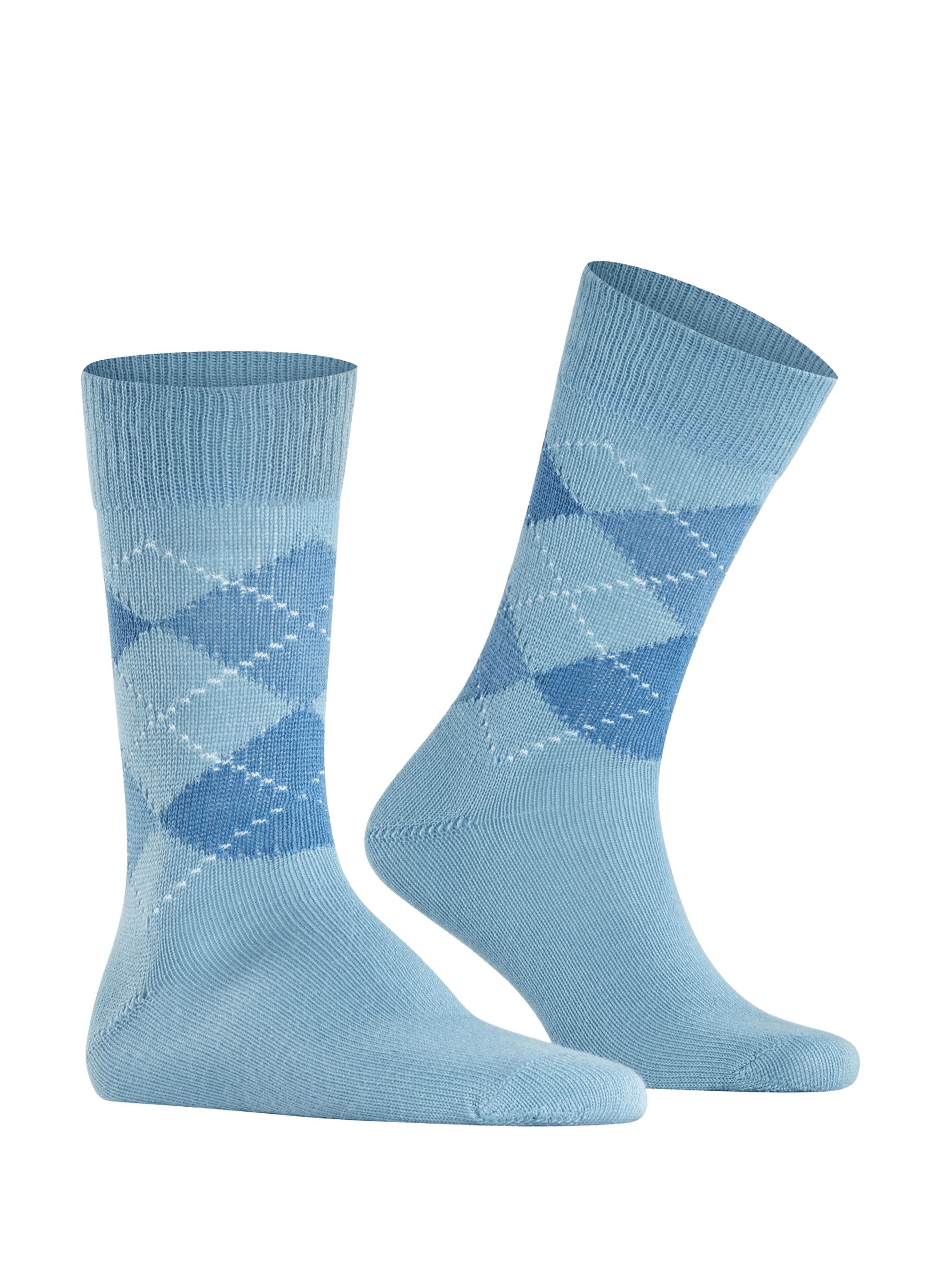 Chaussettes mi-hautes à motif losanges BURLINGTON Bleu