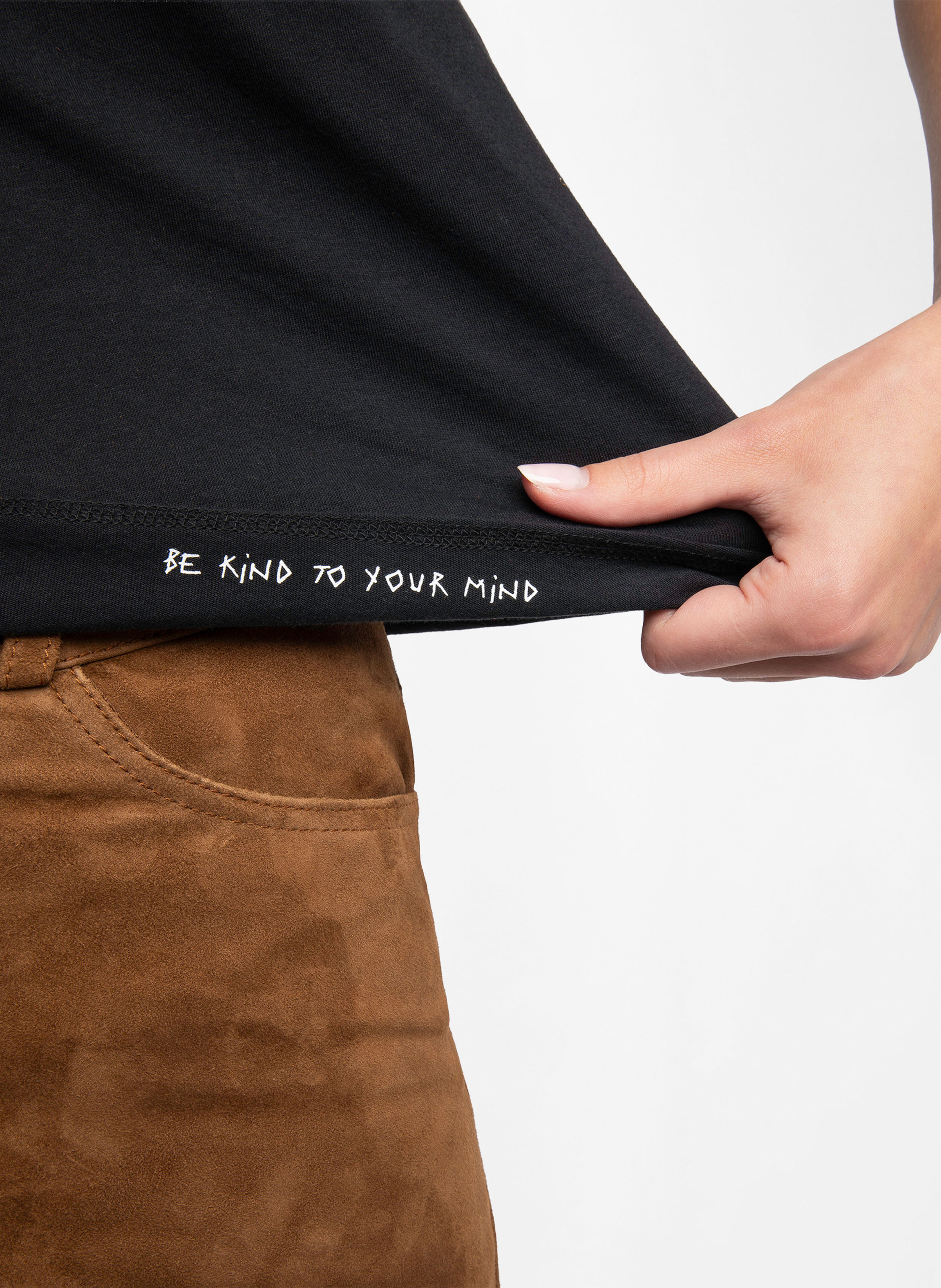 Tee-shirt droit en coton bio tuni ZADIG&VOLTAIRE Noir