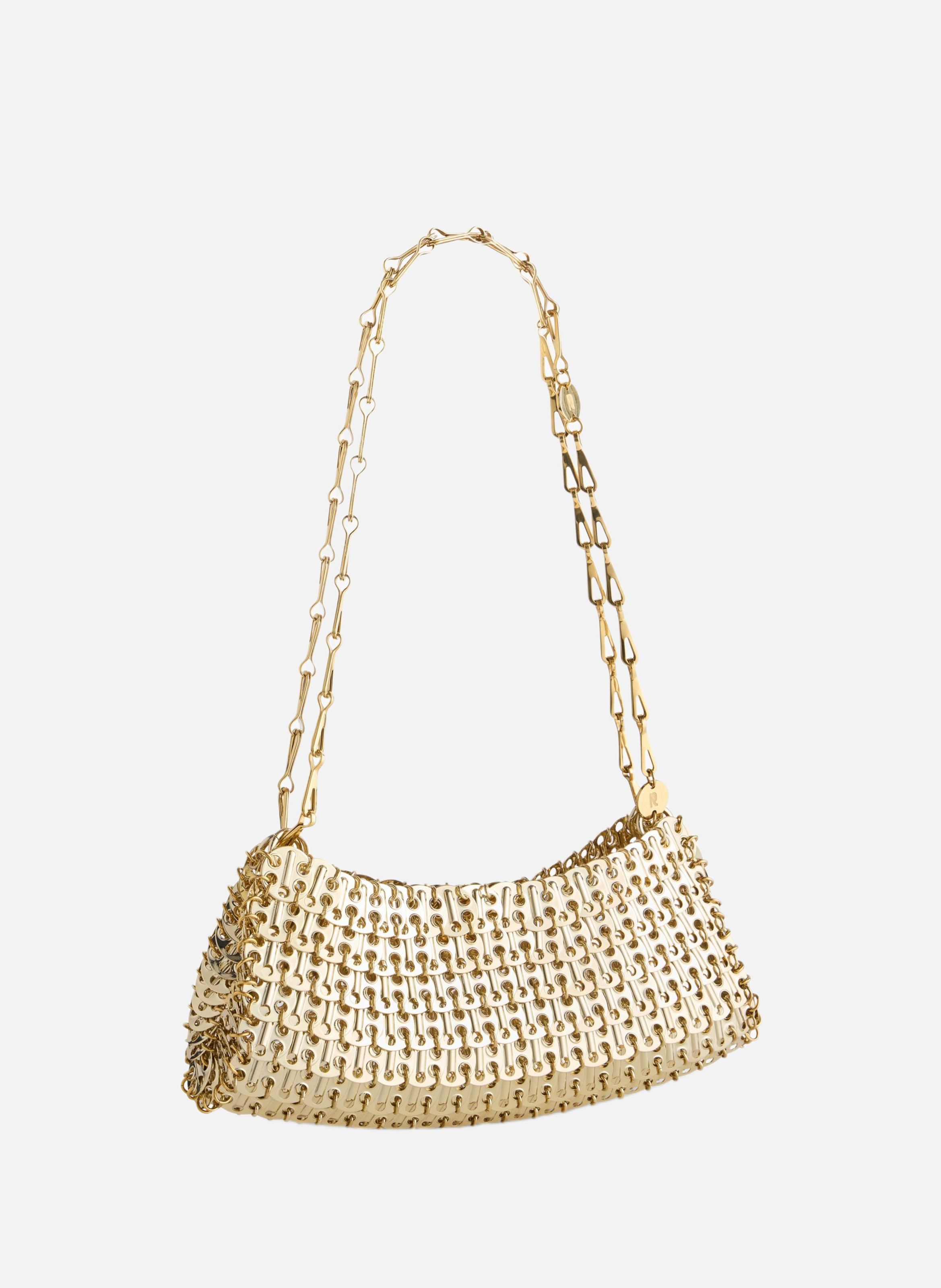 1969 clutch en métal RABANNE Doré