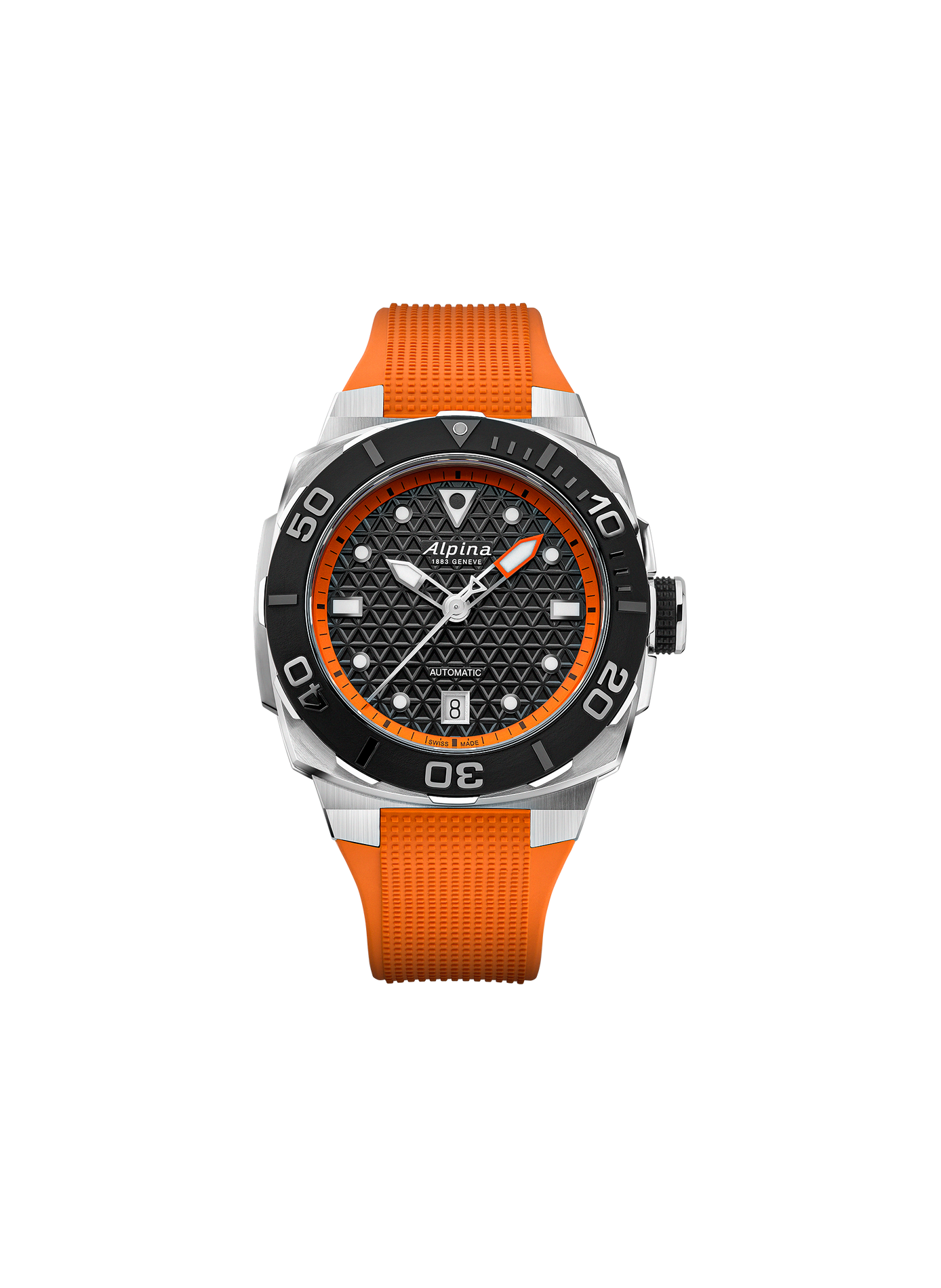 Montre automatique Diver Extreme Automatic en caoutchouc ALPINA Noir