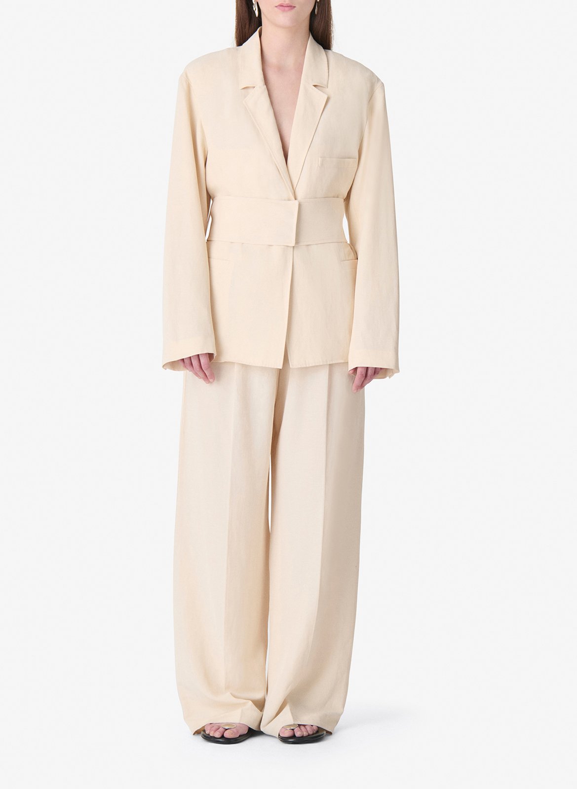 Veste col tailleur haline IRO Beige