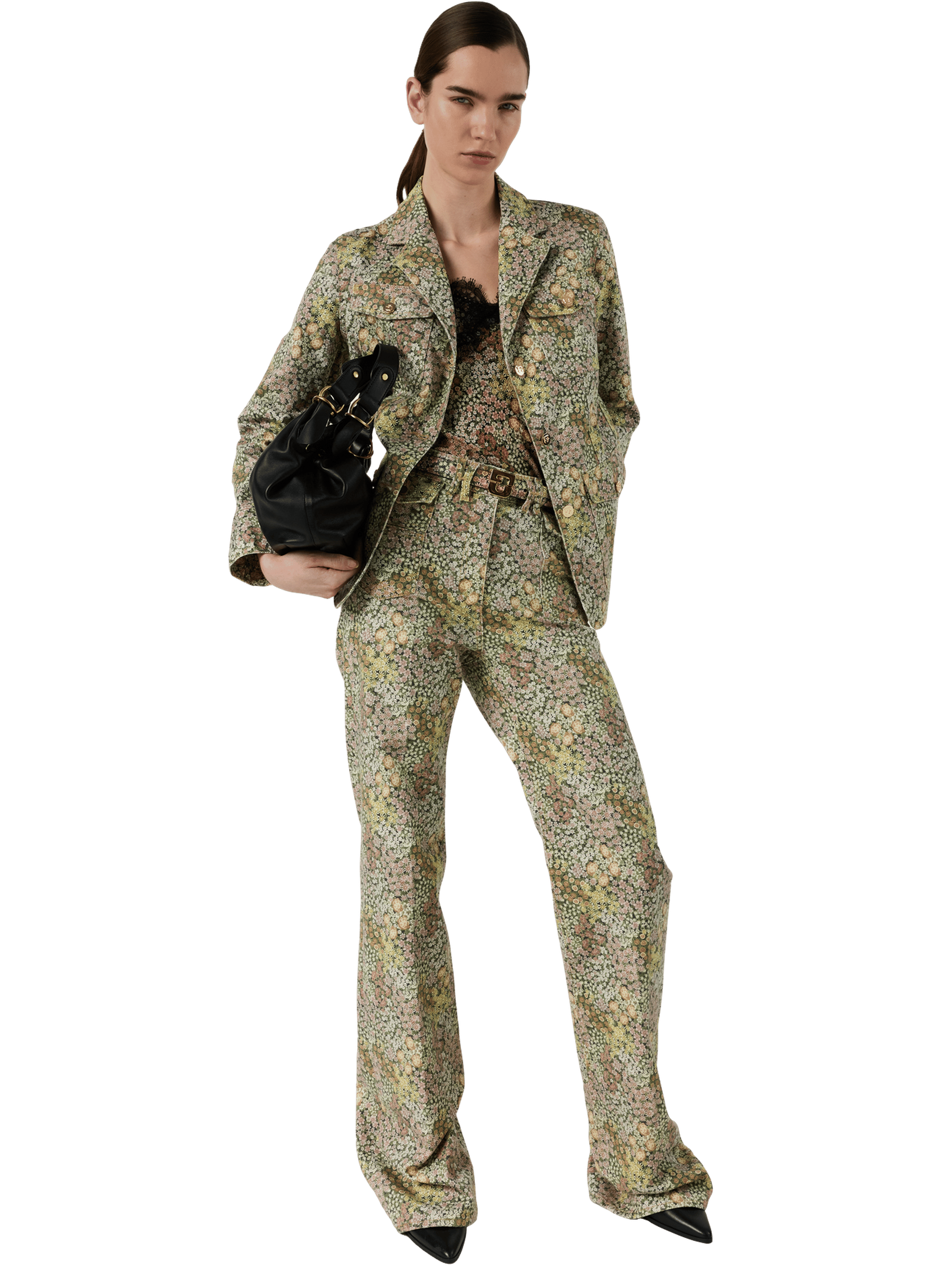 Saharienne en denim à fleurs - tena GERARD DAREL Rose