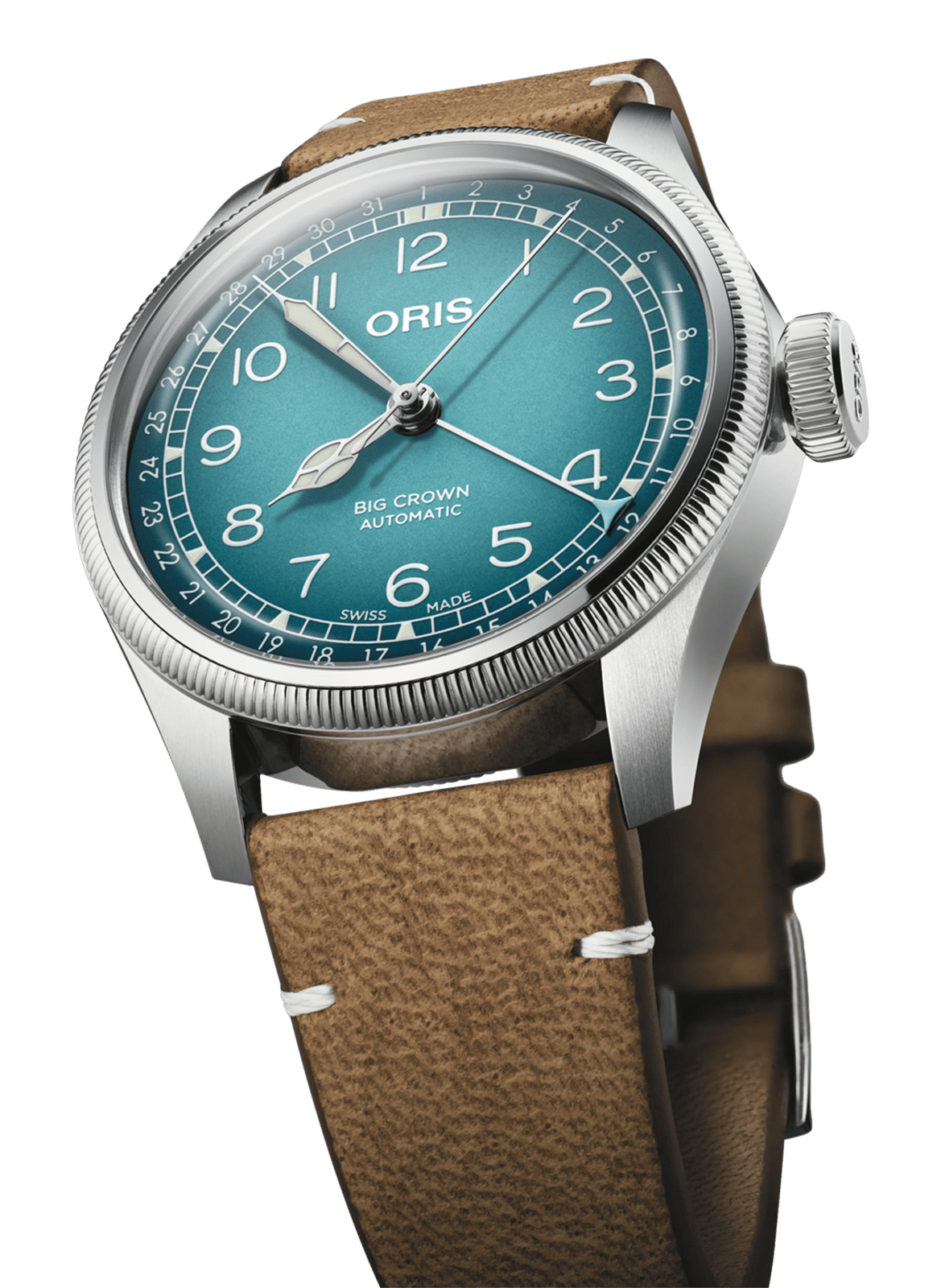 Montre automatique Oris Big Crown Cervo Volante en cuir ORIS Bleu