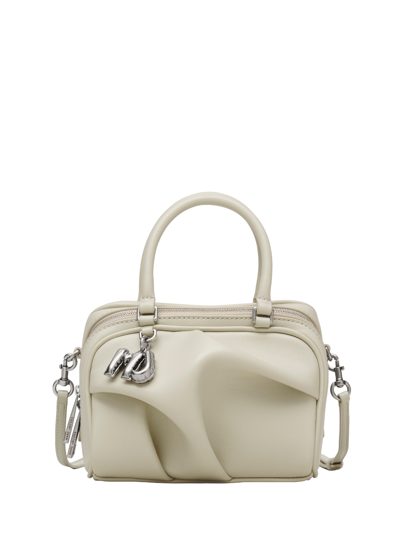 Sac bandoulière The Mini Wave en cuir MARC JACOBS Blanc