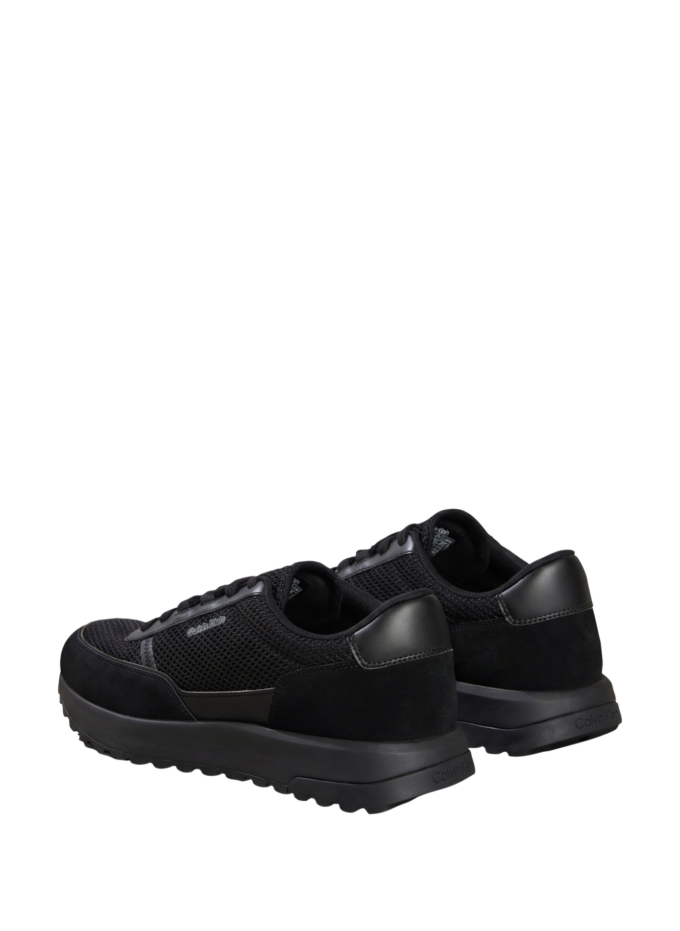 City Runner Leather Sneakers CALVIN KLEIN Black