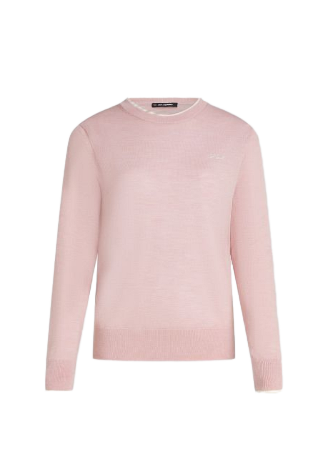 Pull en laine mérinos KARL LAGERFELD Rose