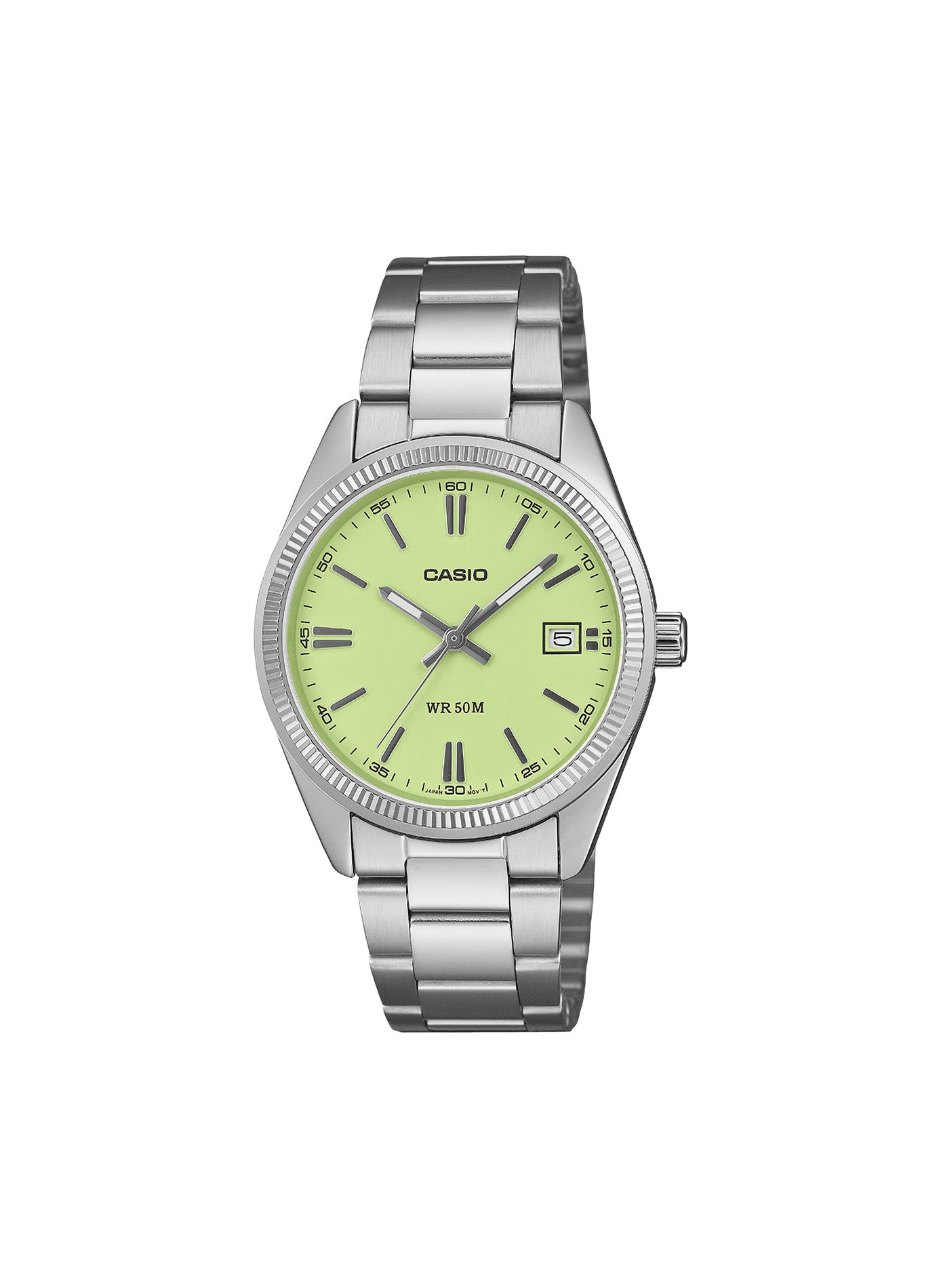 Vintage Casio stainless steel quartz watch CASIO Green