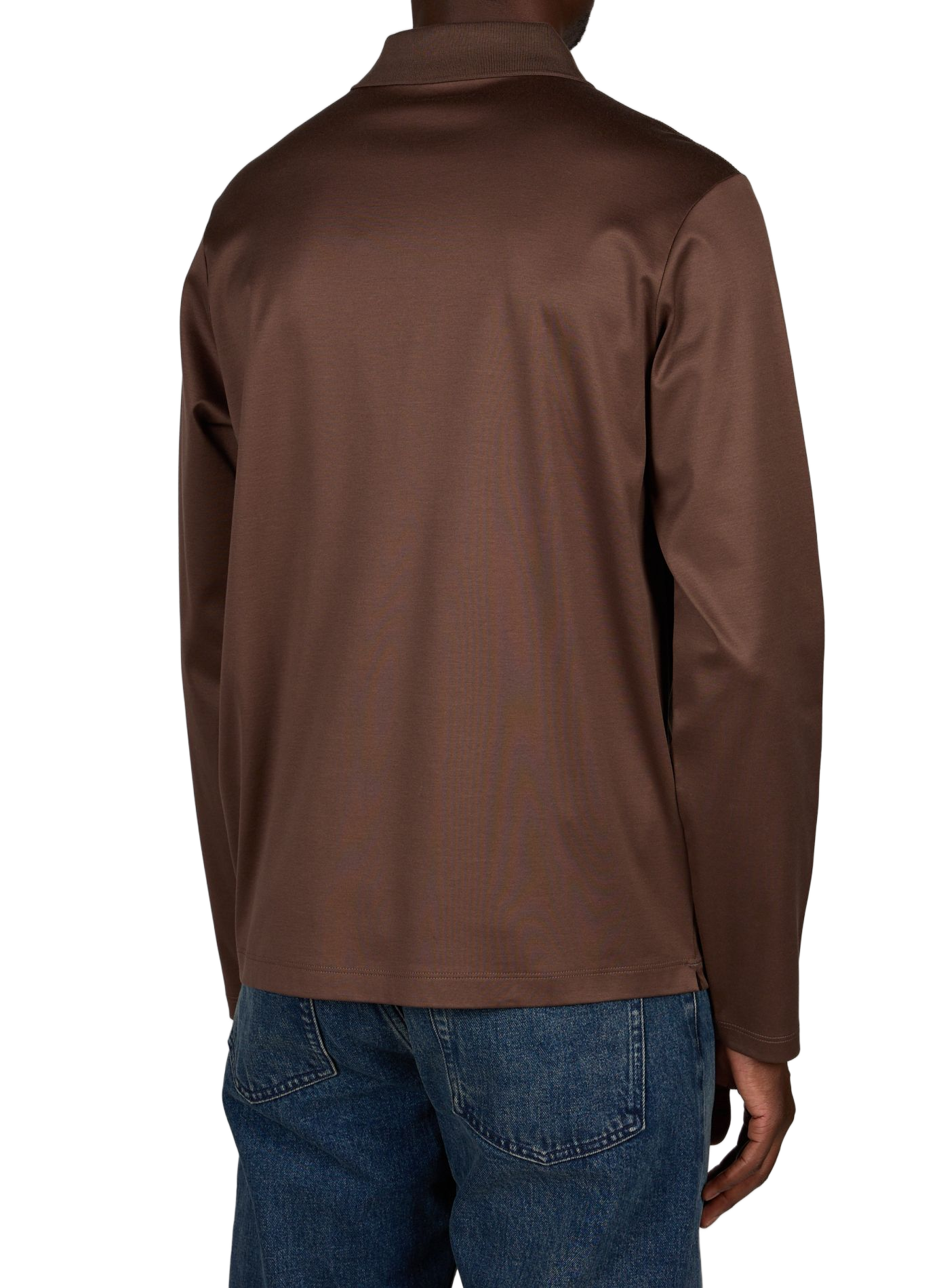 Langarm-Poloshirt aus Baumwolle PAUL & SHARK Beige