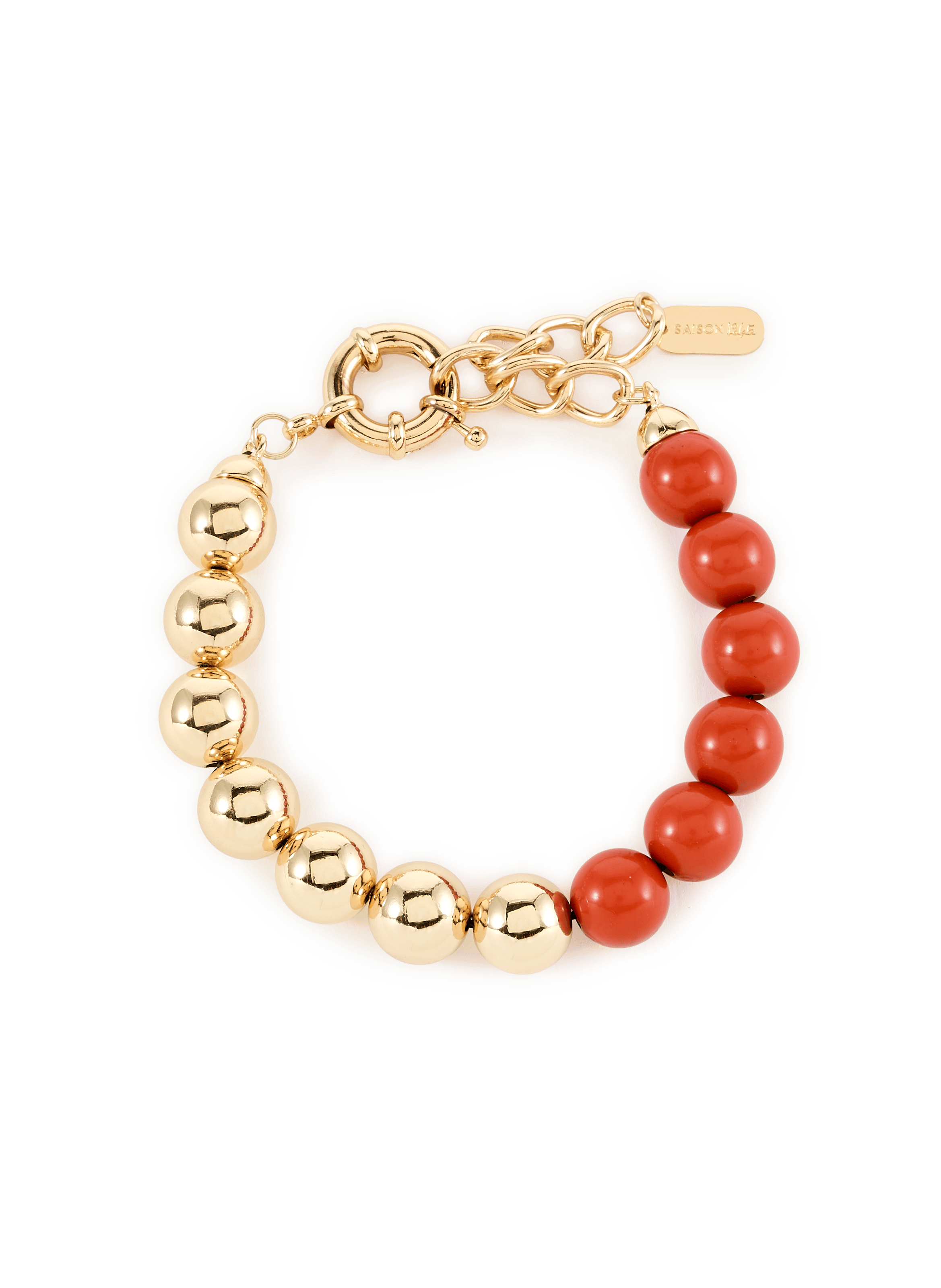 Bracelet en perles fantaisies SAISON 1865 Orange