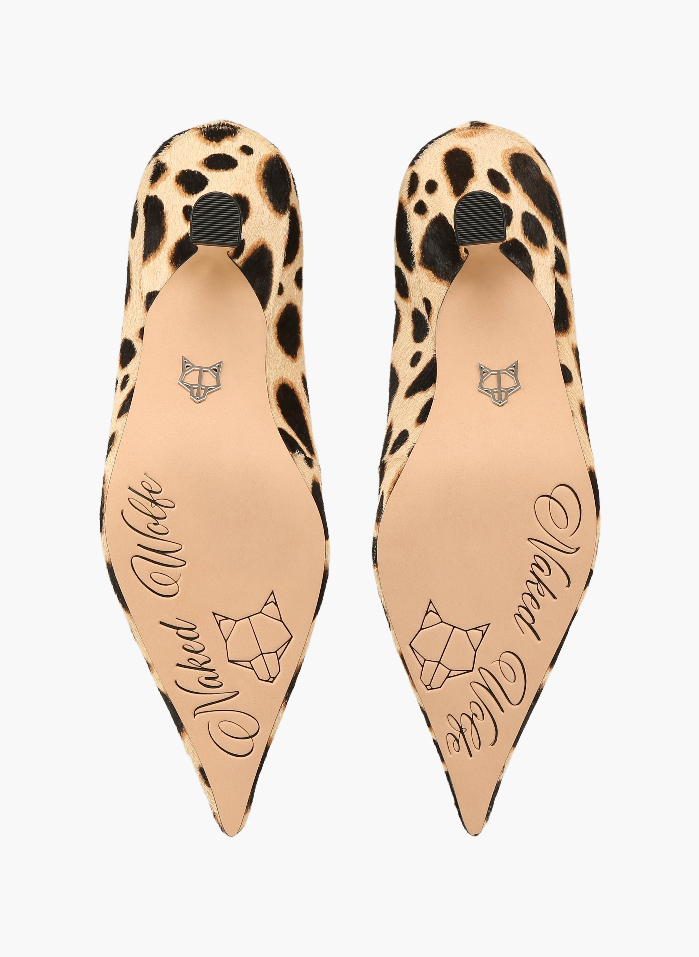 Chaussures à talons hero en cuir poulain effet estompé NAKED WOLFE Multicolore