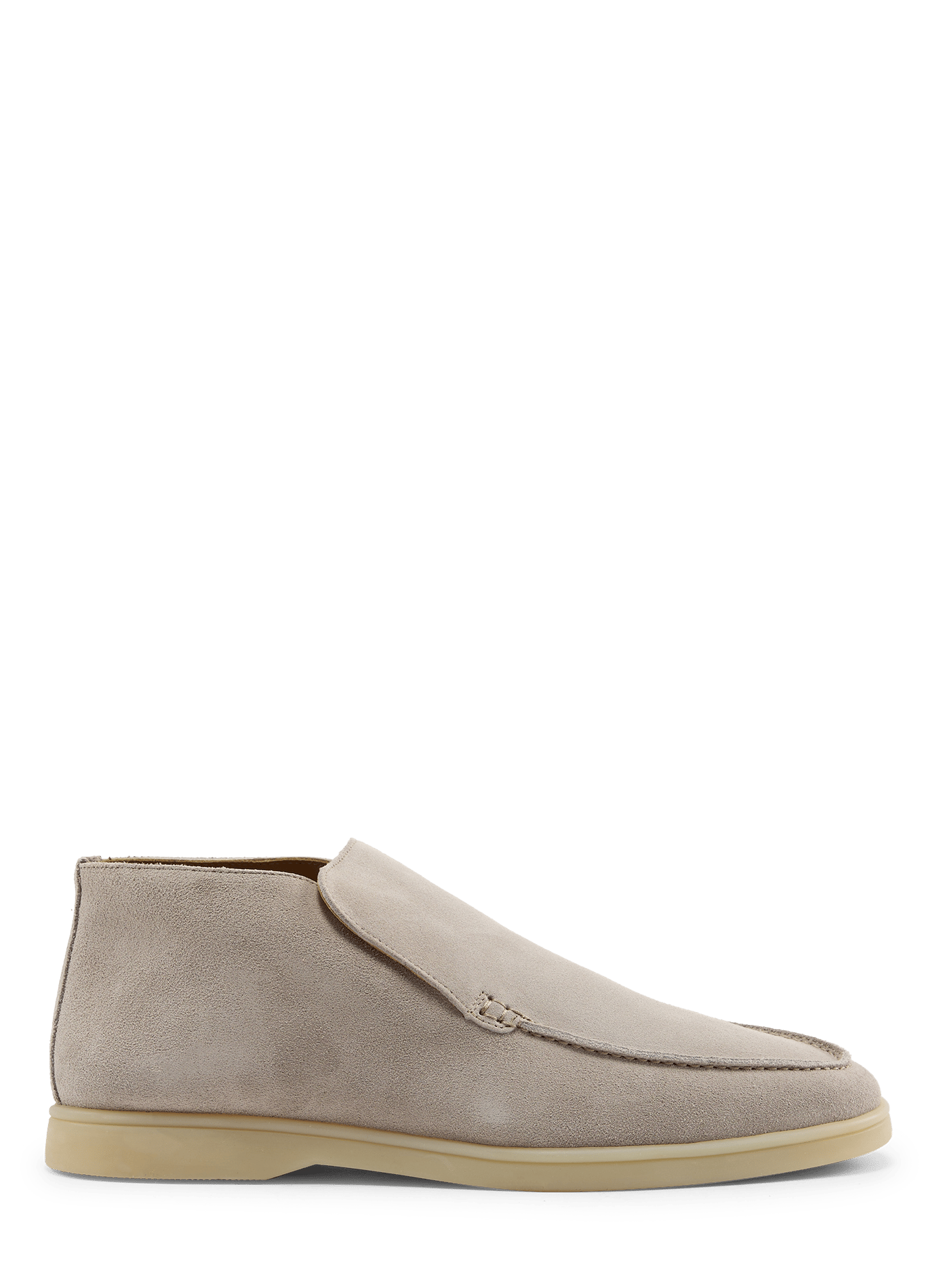 Calfskin leather loafers AURELIEN Grey