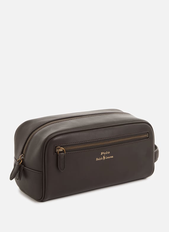 Ralph lauren men's leather toiletry bag on sale