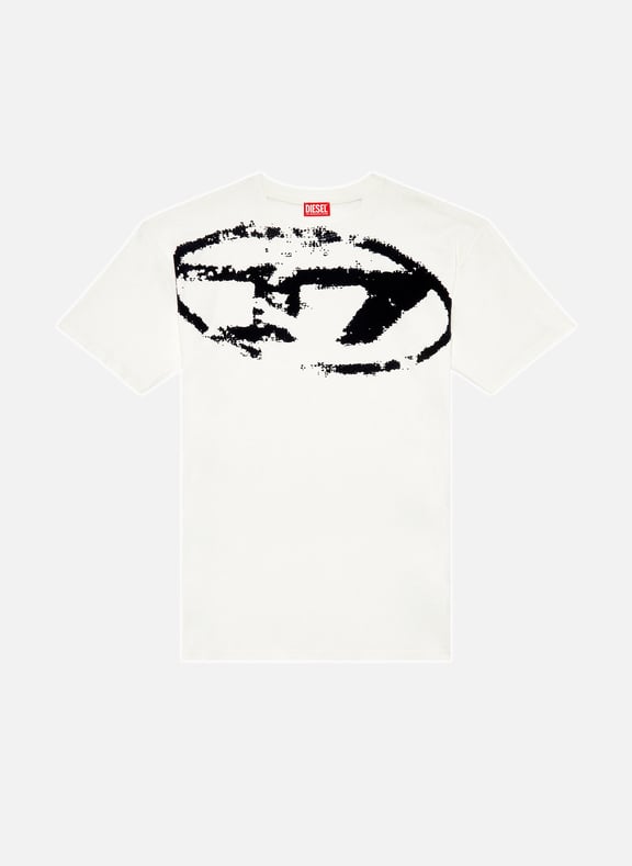 T-shirt imprimé en coton Blanc by DIESEL DIESEL T-shirt imprimé en coton Blanc