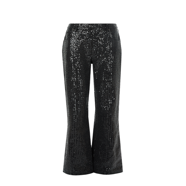 Rotate Birger Christensen Sequinned Trousers In Black