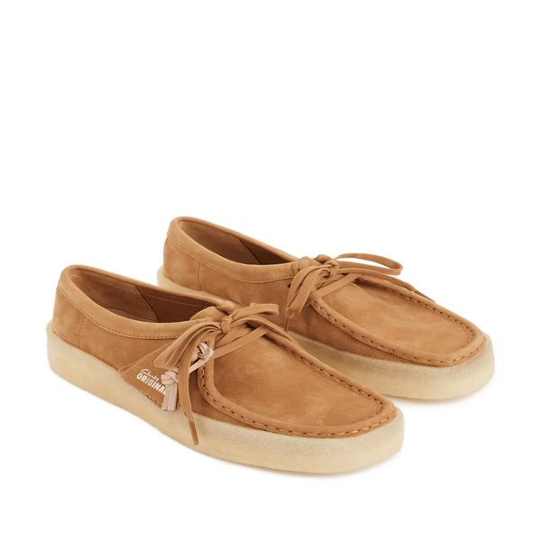 Clarks Wallabee Flat Shoes In White