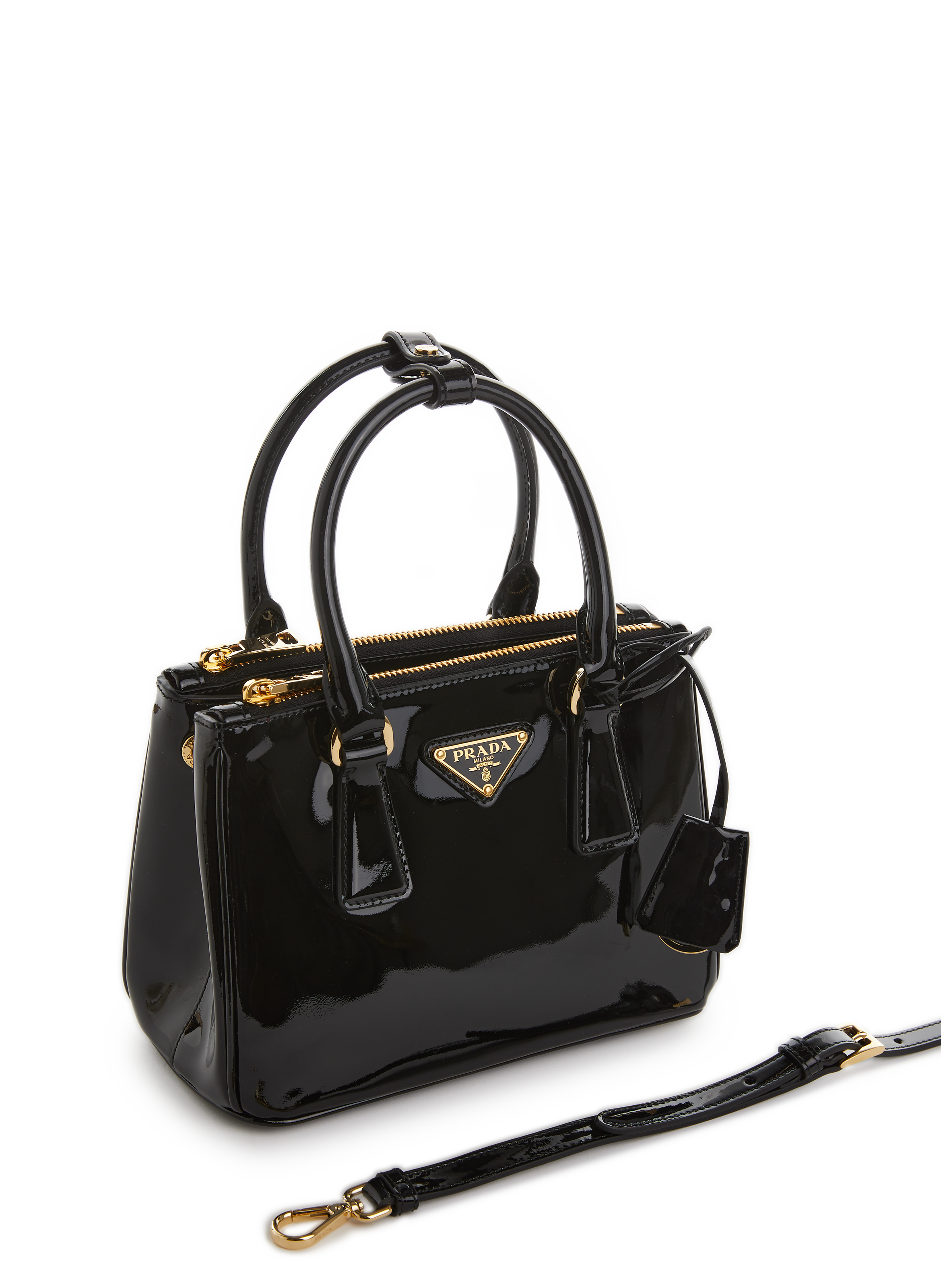 Leather handbag PRADA Black