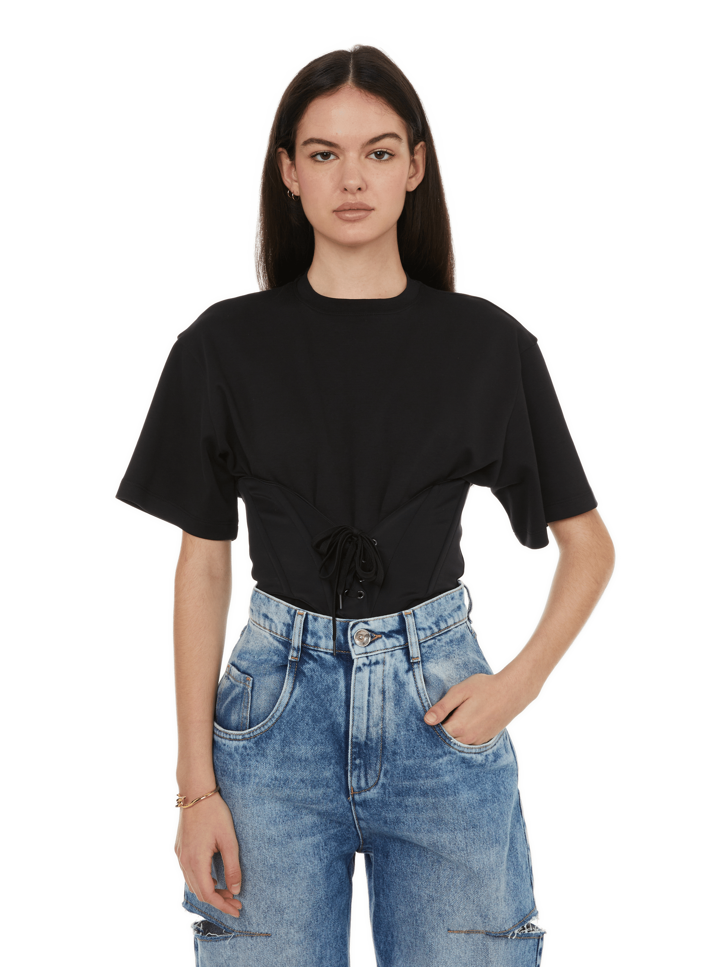 Jean Mugler Taille 38/36 - Denim, Coupe Droite, Longueur 83 Cm - Neuf Avec étiquette