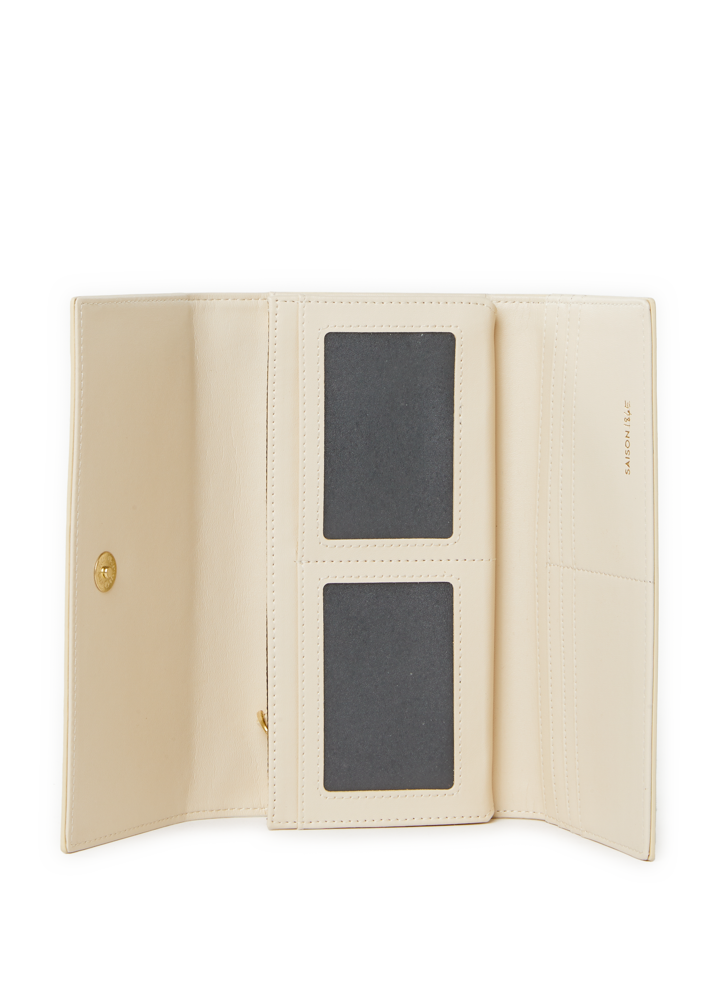 Portefeuille en cuir lisse SAISON 1865 Beige