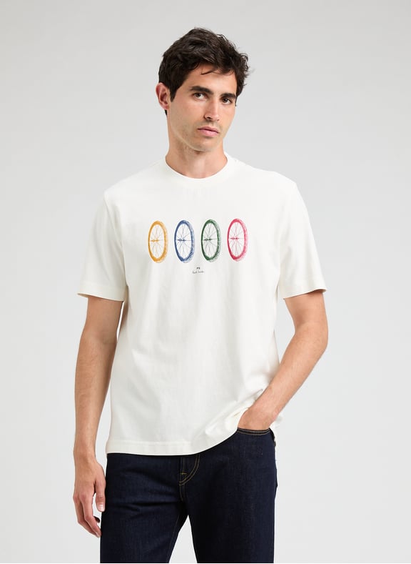 T-shirt à imprimé en coton Blanc by PAUL SMITH PAUL SMITH T-shirt à imprimé en coton Blanc