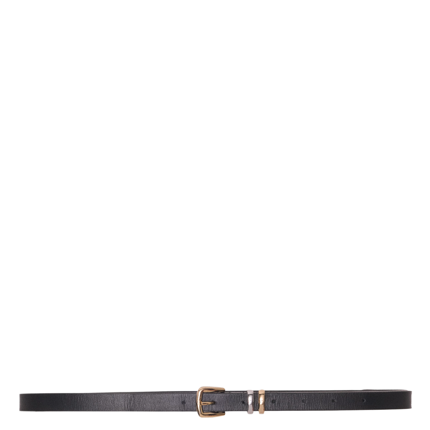 Ceinture en cuir MAJE Noir