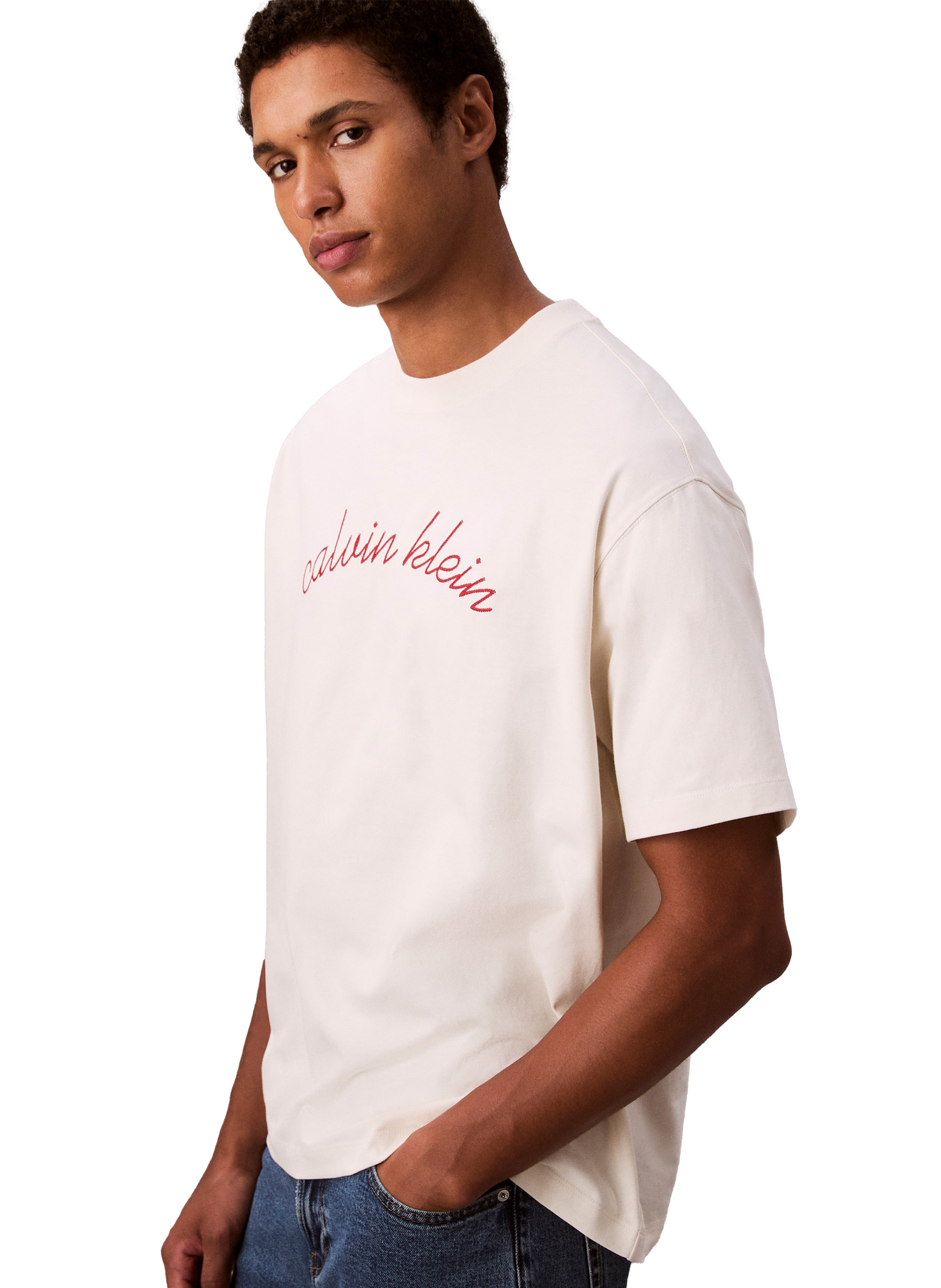 Cotton Logo T-shirt CALVIN KLEIN White