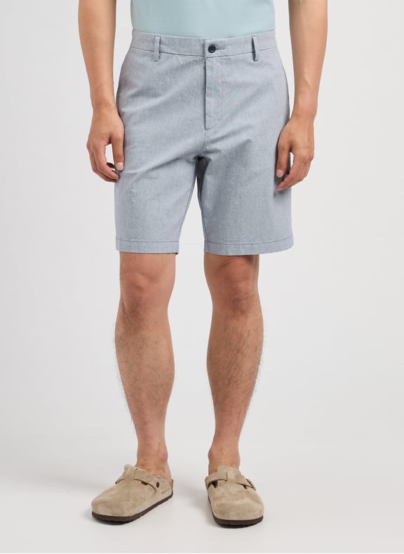 Straight Bermuda shorts in mixed cotton Blue by DOCKERS DOCKERS Straight Bermuda shorts in mixed cotton Blue