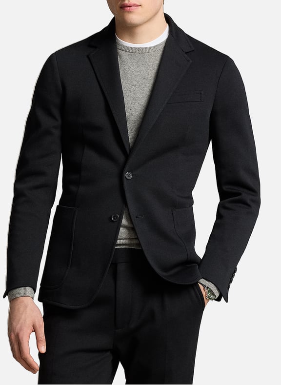 Cotton Blazer Black by POLO RALPH LAUREN POLO RALPH LAUREN Cotton Blazer Black