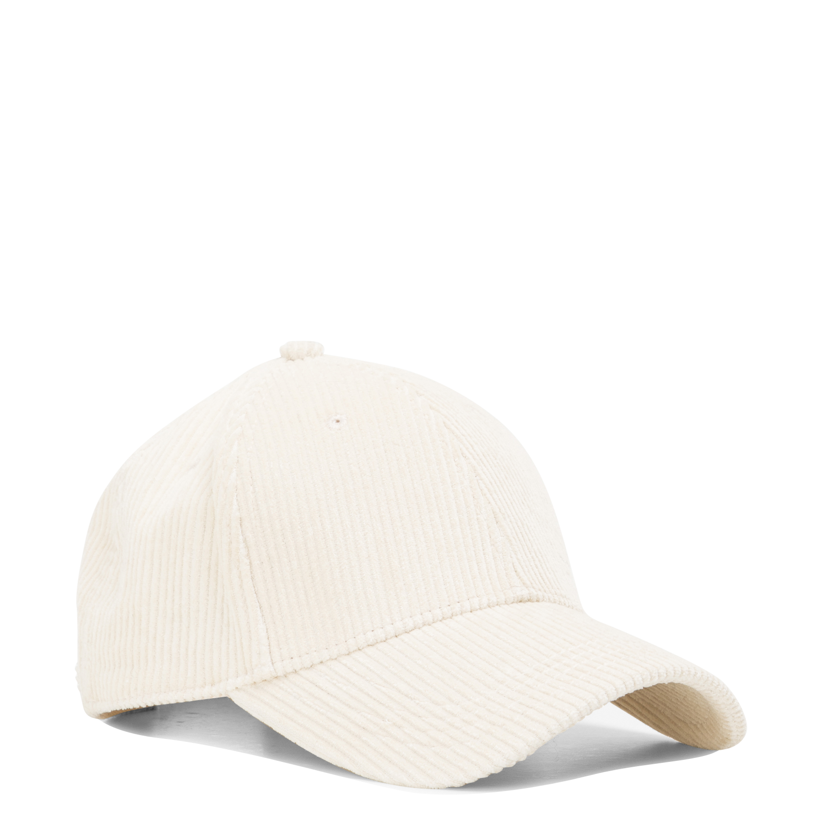 Casquette brodée en velours de coton côtelé IKKS Blanc