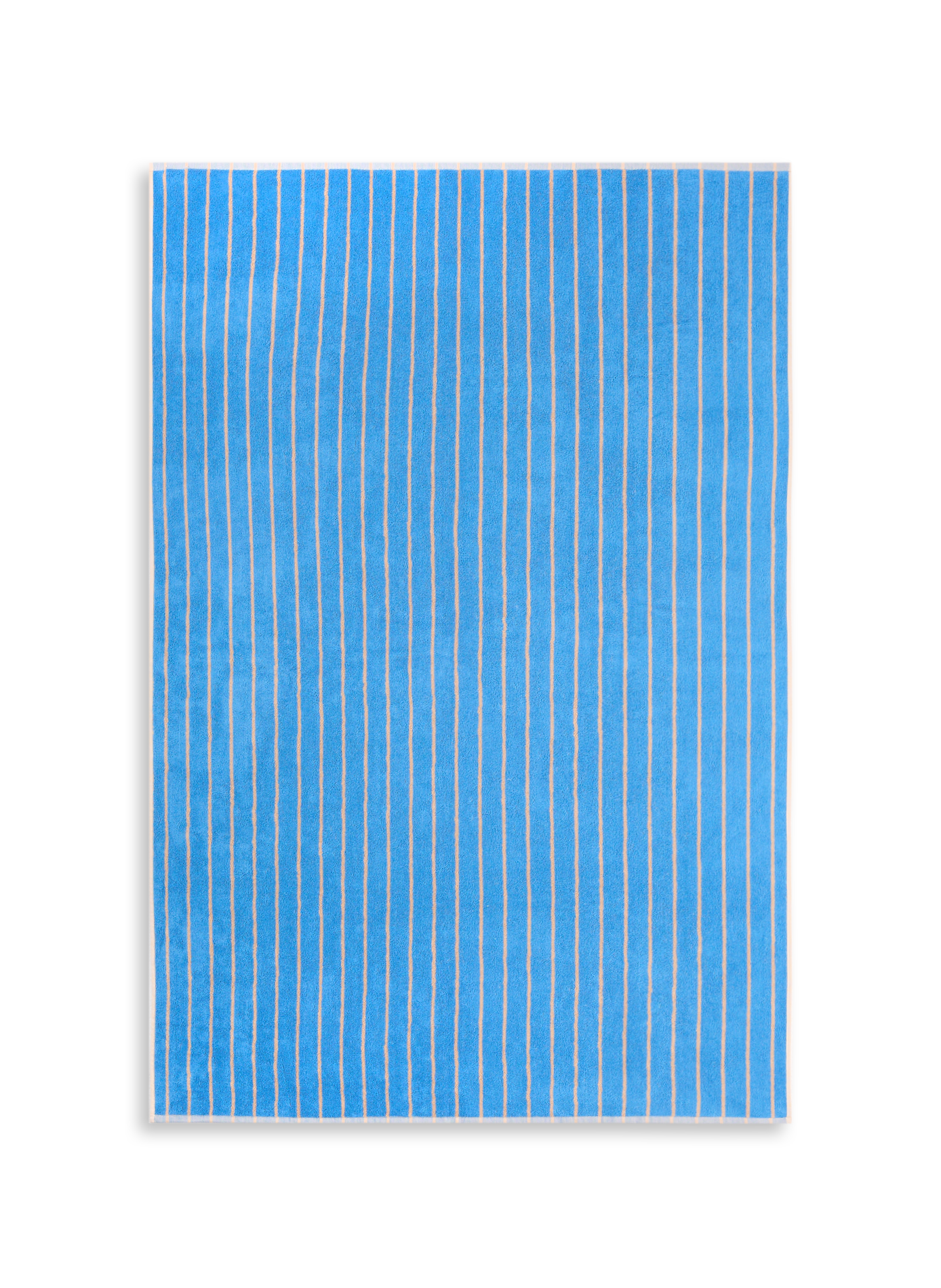 AU PRINTEMPS PARIS Drap de bain rayé en coton biologique Bleu